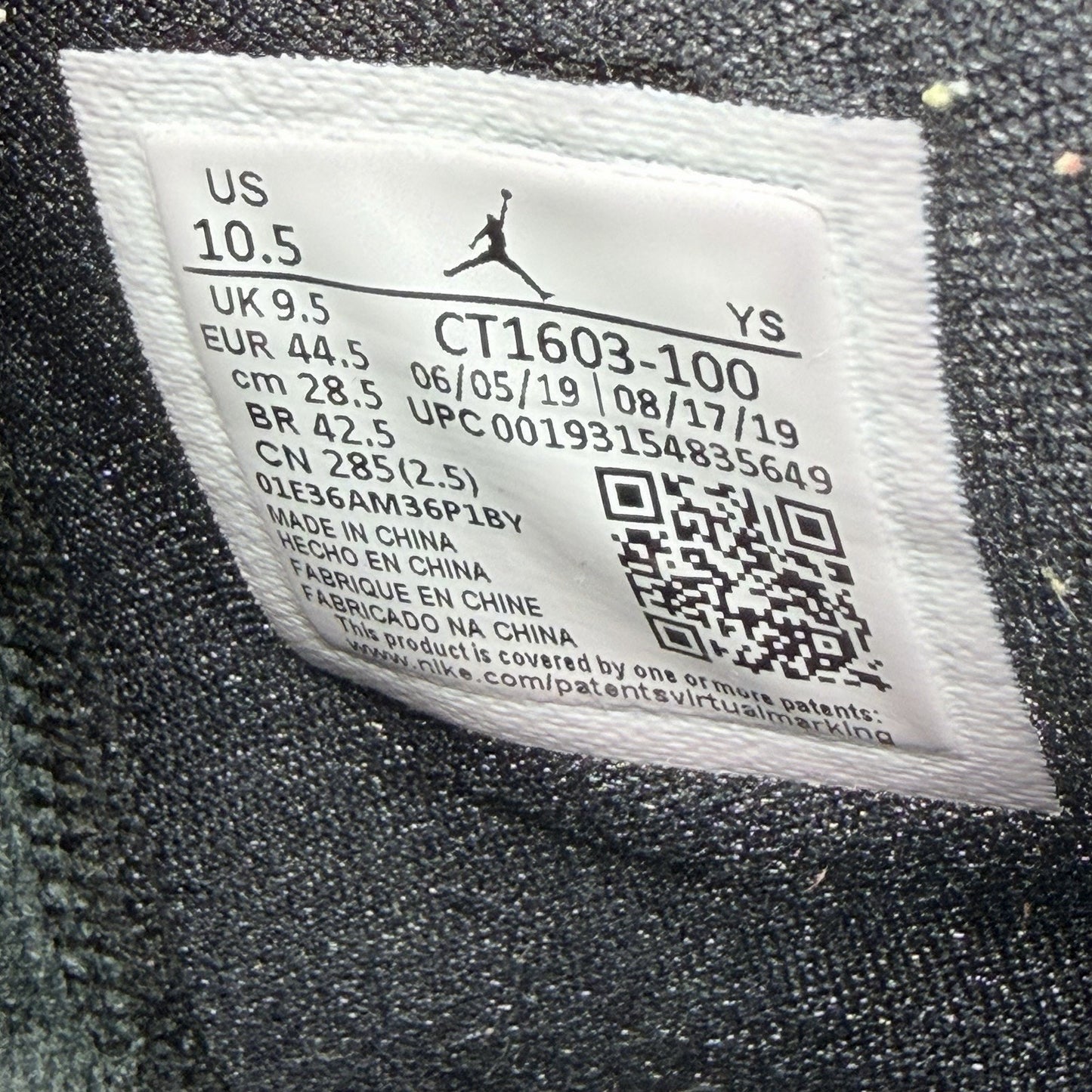 Size 10.5 - Air Jordan B'Loyal White Black Gold
