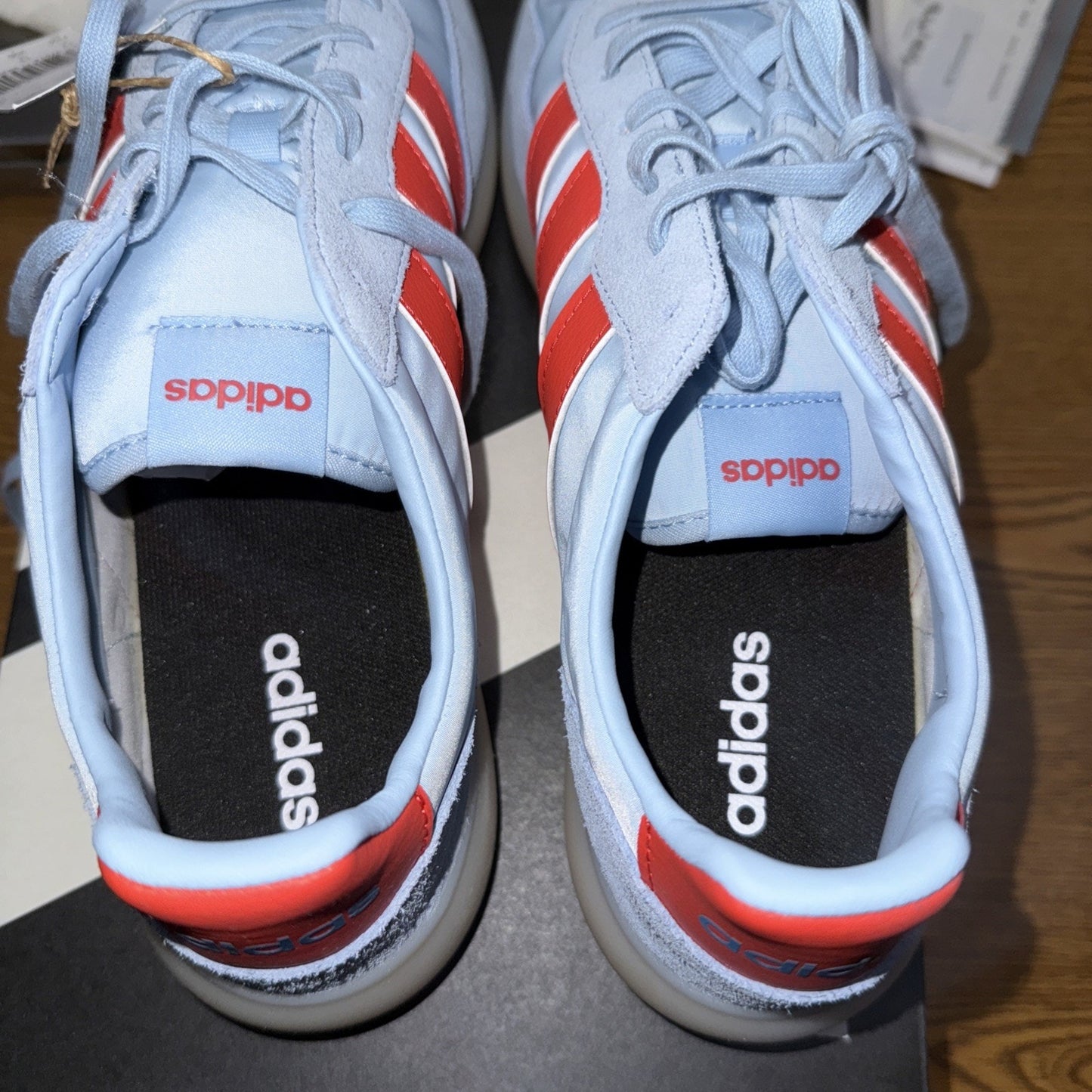 Adidas US 11.5 Mens Blue/Red/White Classic Suede Retro Barreda Decode IH1238 NIB