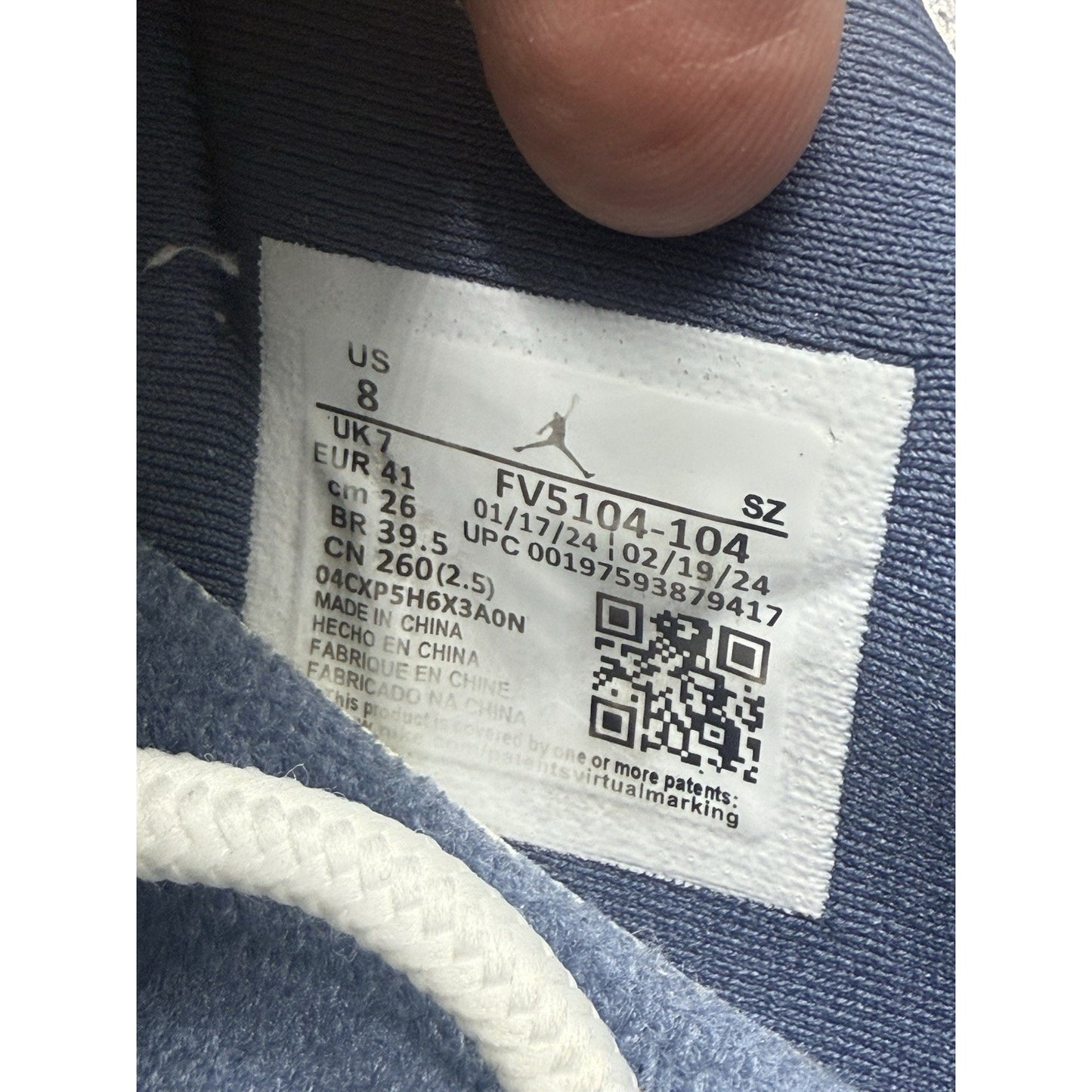 Size 8 - Air Jordan 11 Retro Low Diffused Blue