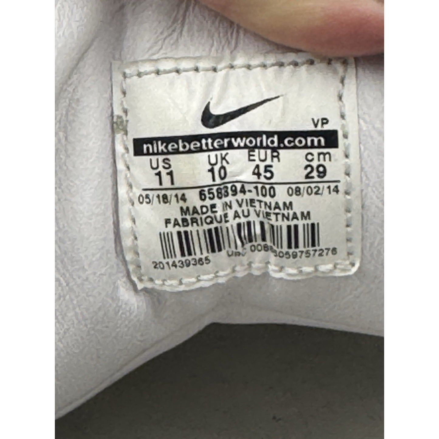 Size 11 - Nike Air Python White NBS383