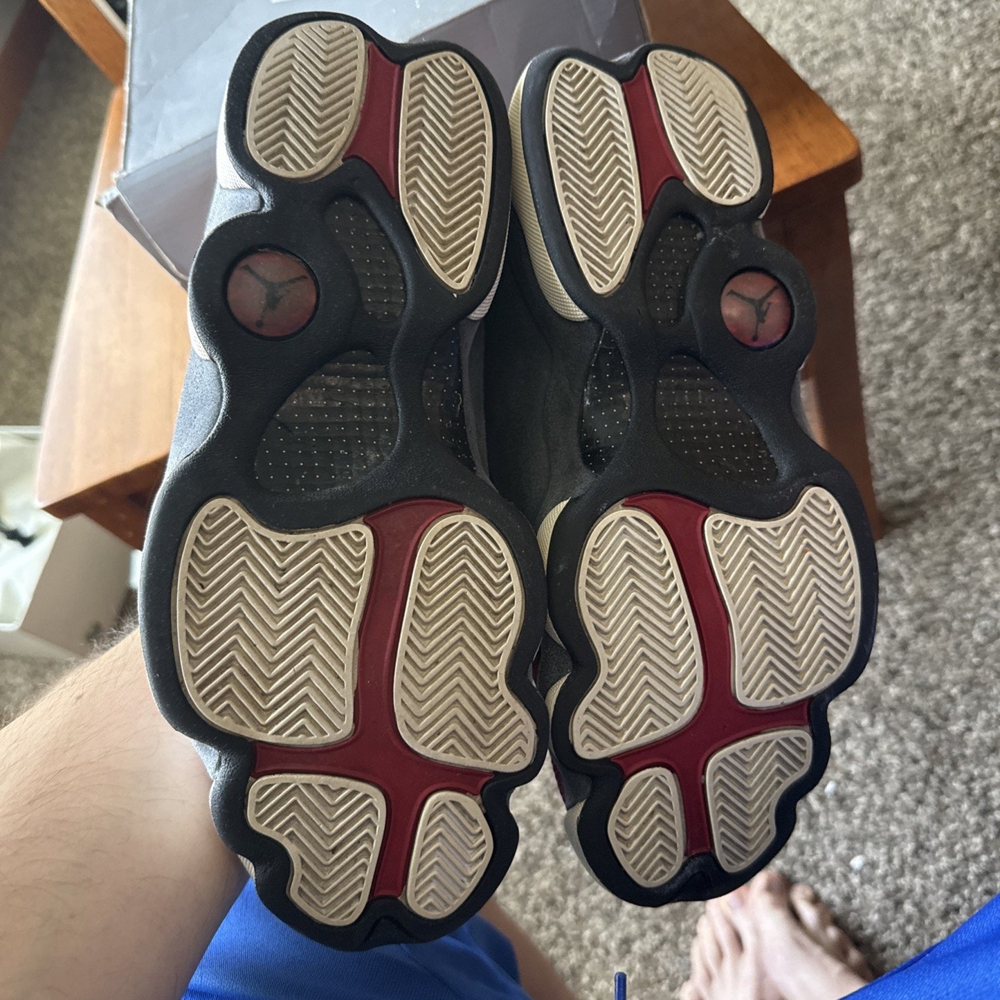 Size 9.5 - Jordan 13 Red/White BS019