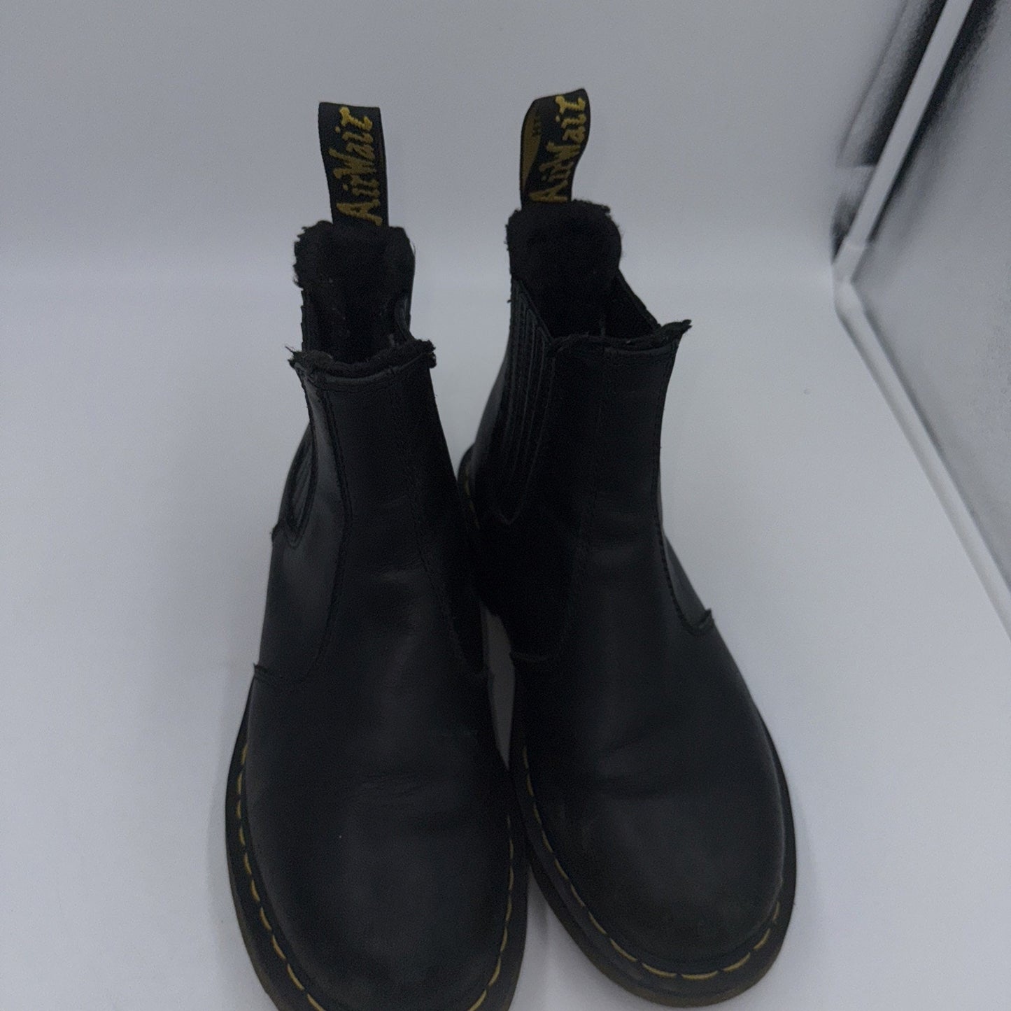 Dr Martens 2976 Quad Smooth Black Leather Chelsea Boots Unisex Women’s 8
