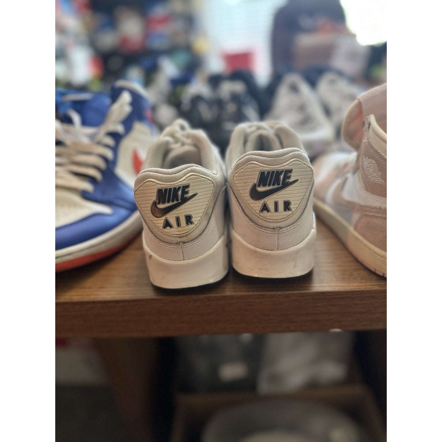 Size 8 - Nike Air Max 90 White Black W NBS188