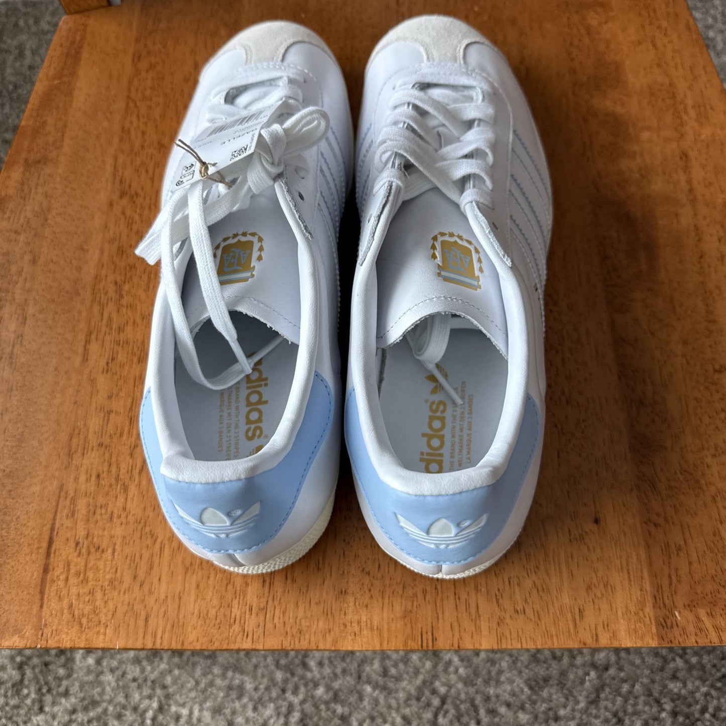 Size 11.5 Men Adidas Gazelle Argentina National Team Retro Collection BS029