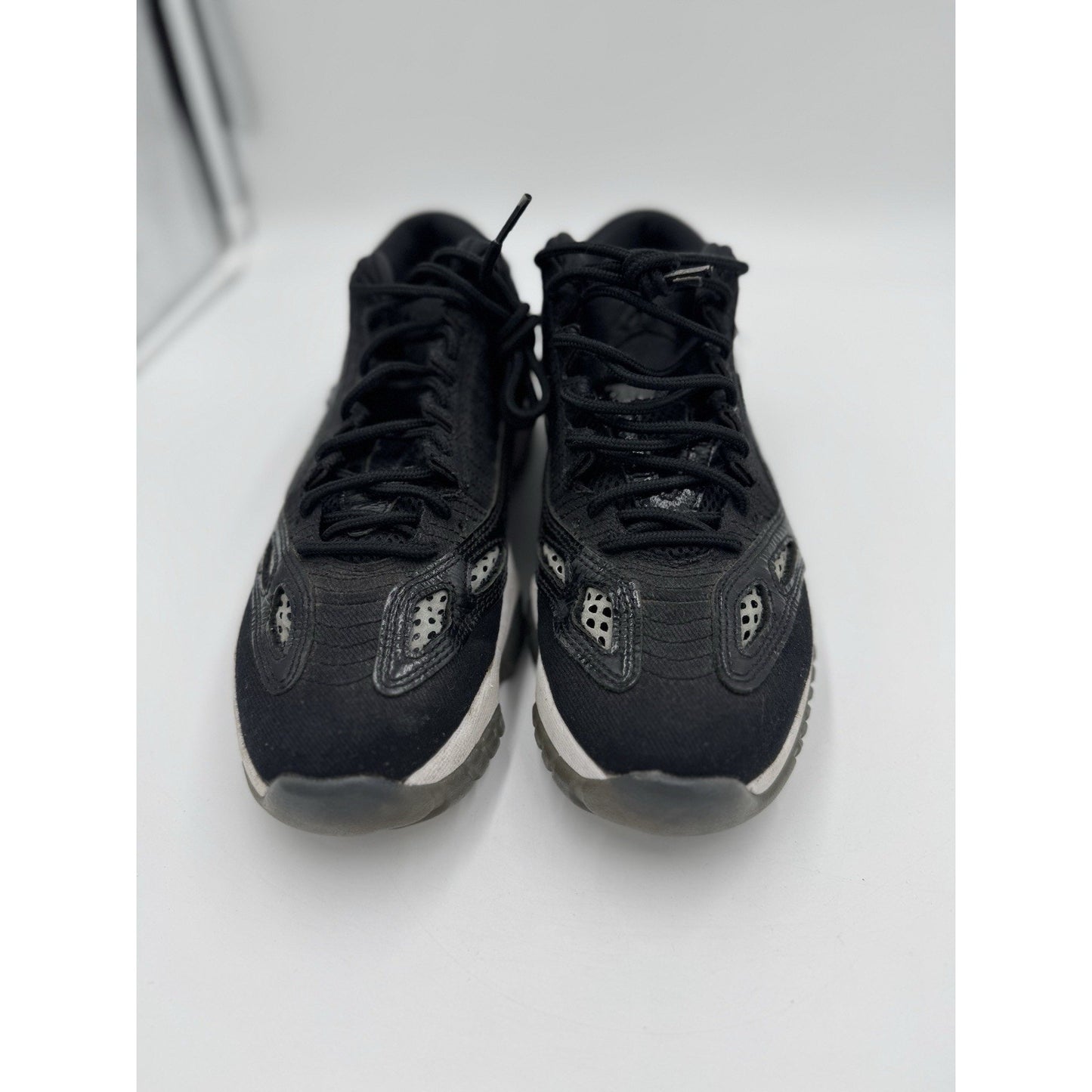 Size 7.5 - Air Jordan 11 Retro IE Low Black White