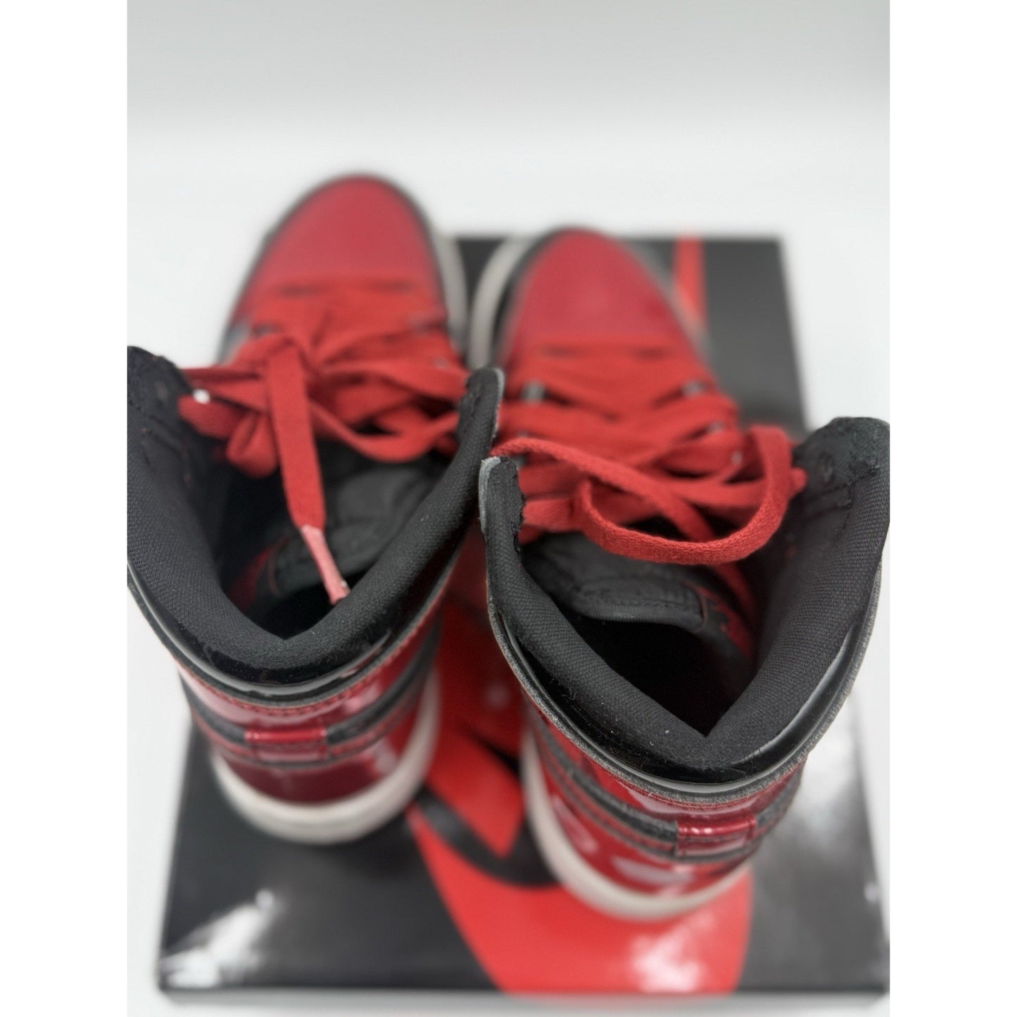 Size 5.5 (GS) - Jordan 1 Retro OG High Patent Bred BS601