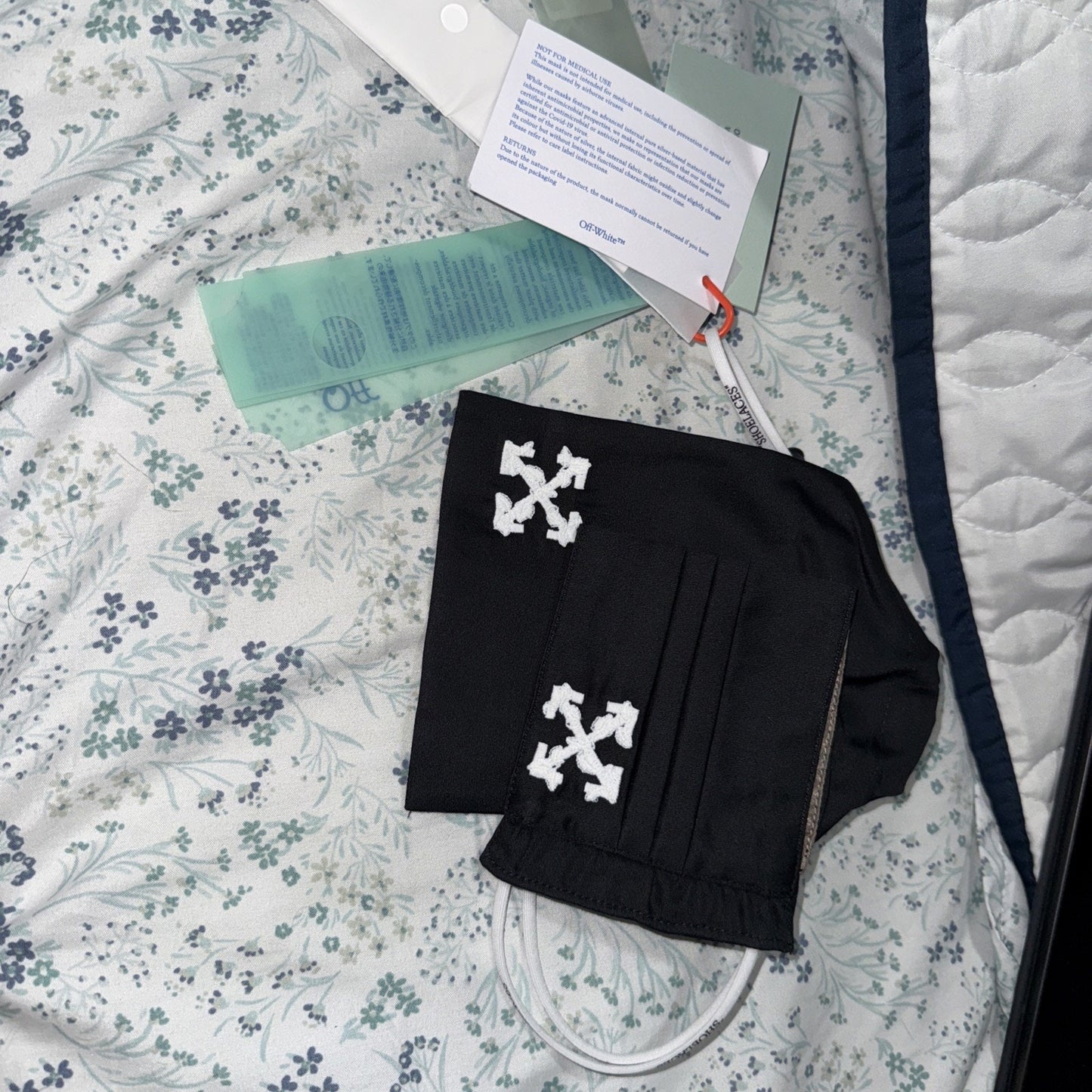 off-white Face Mask Satin