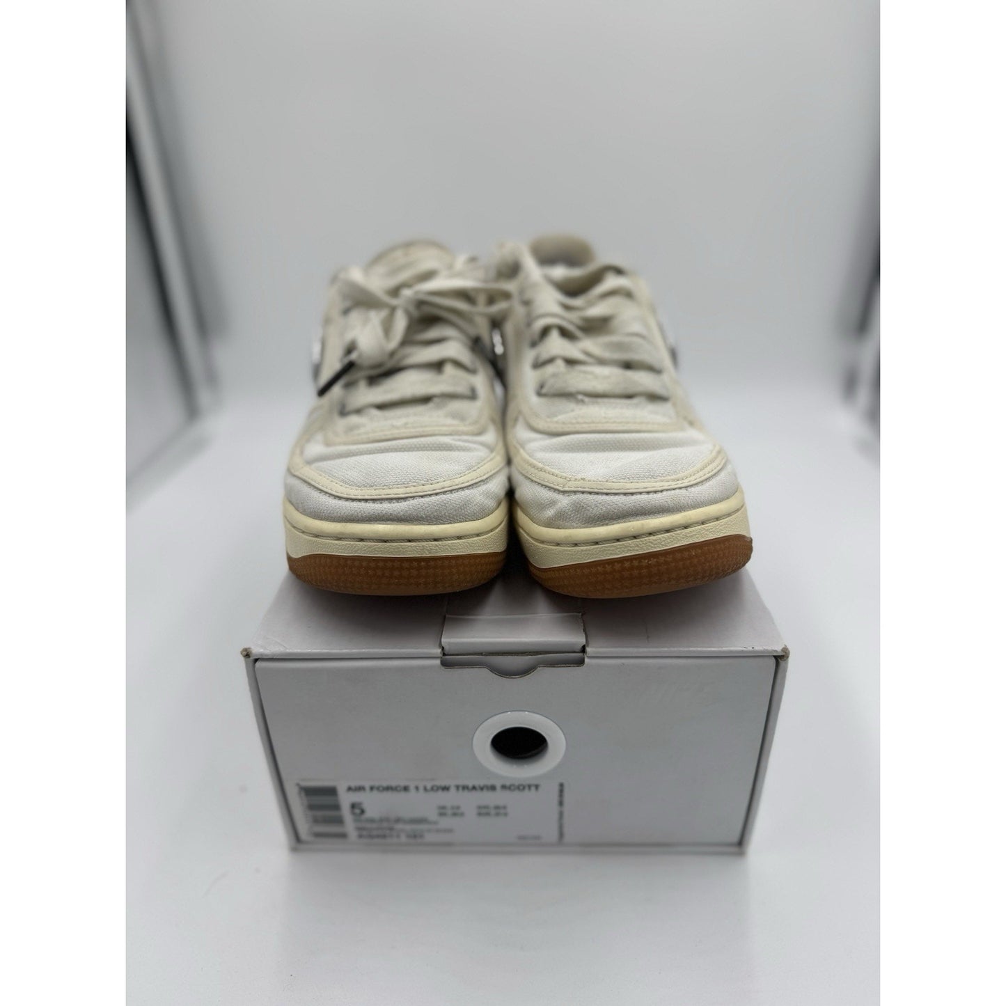 Size 5 - Nike Travis Scott x Air Force 1 Sail bs869