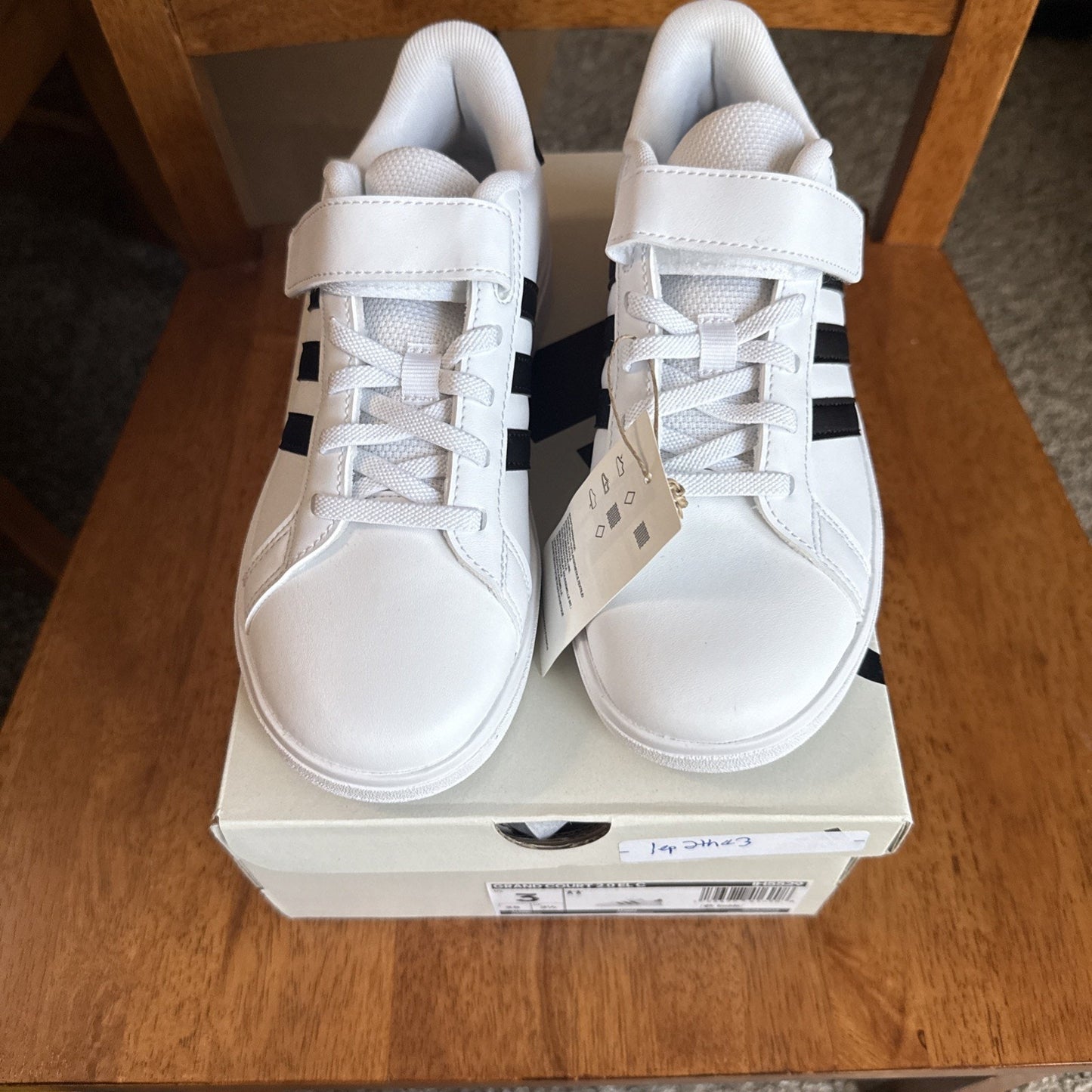 Children Unisex Shoes adidas Kids Grand Court 2.0 Shoes (Little Kid) Size 3 BS032