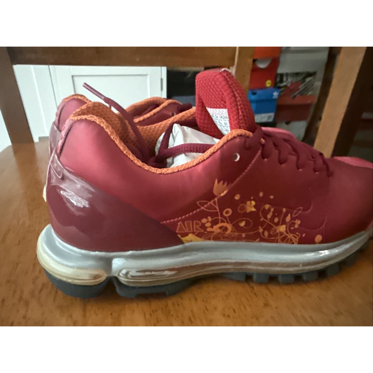 Size 7 - Nike Air Max 03 Red - 314207-661 Very Rare Hard The Find Shoes BS144