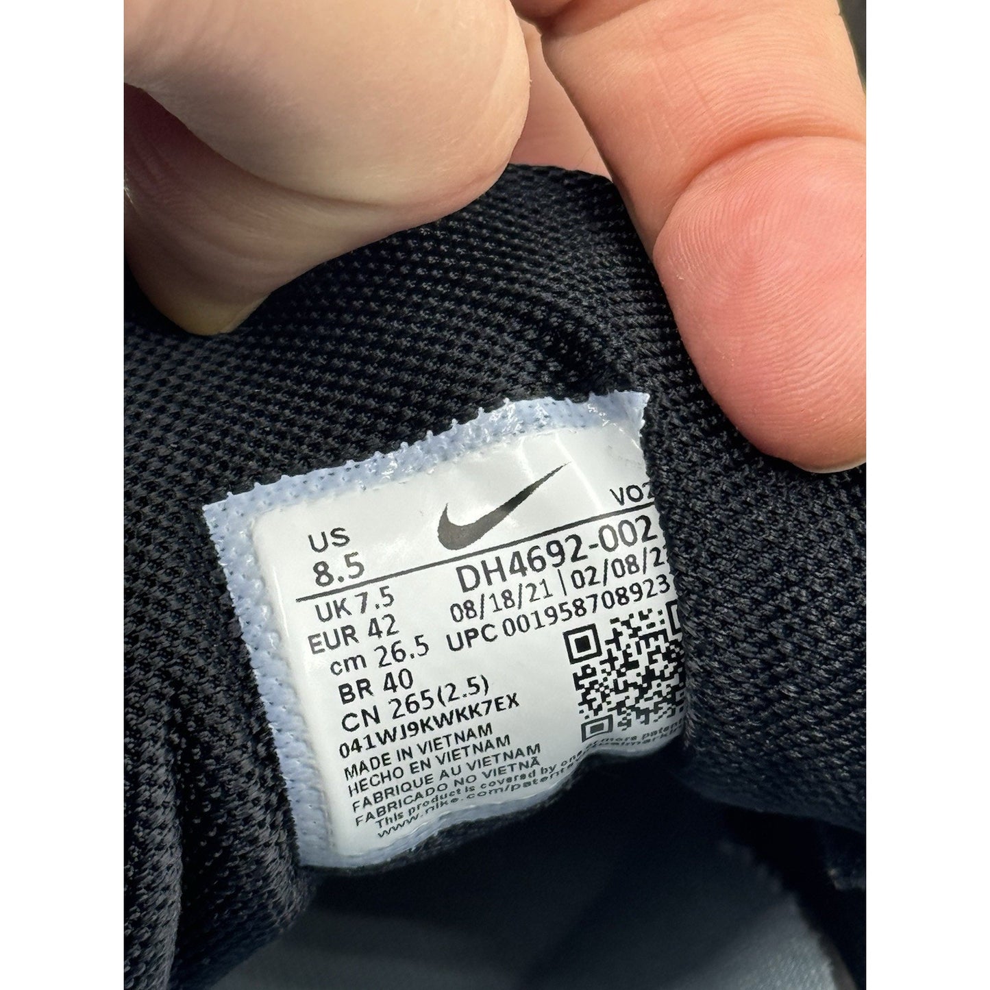Size 8.5 - Nike NOCTA x Hot Step Air Terra Black University Gold