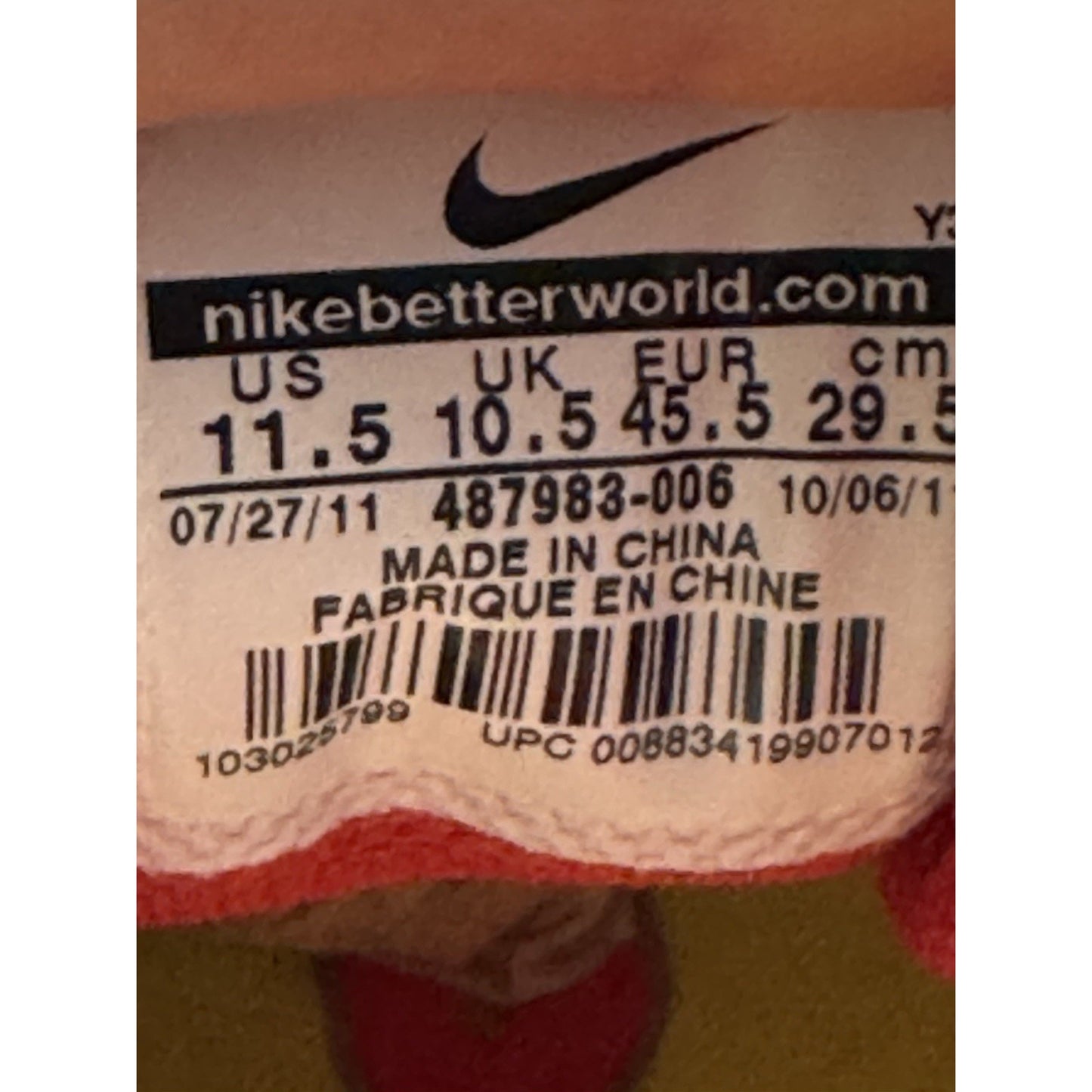 Size 11.5 - Nike LunarEclipse+ 2 Black University Red Brand New From 2011 bs862