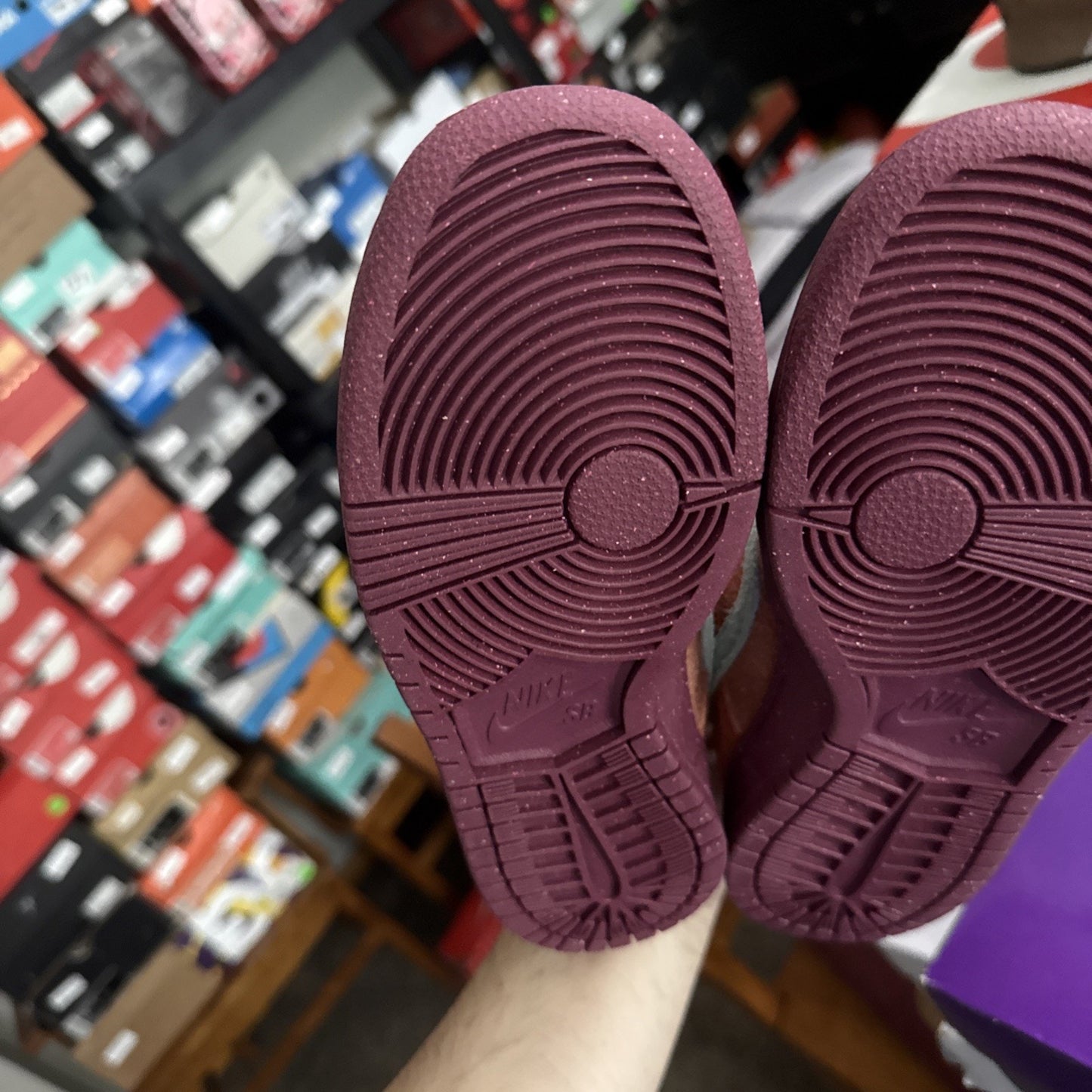 Size 5 - Nike Dunk SB Low Mystic Red