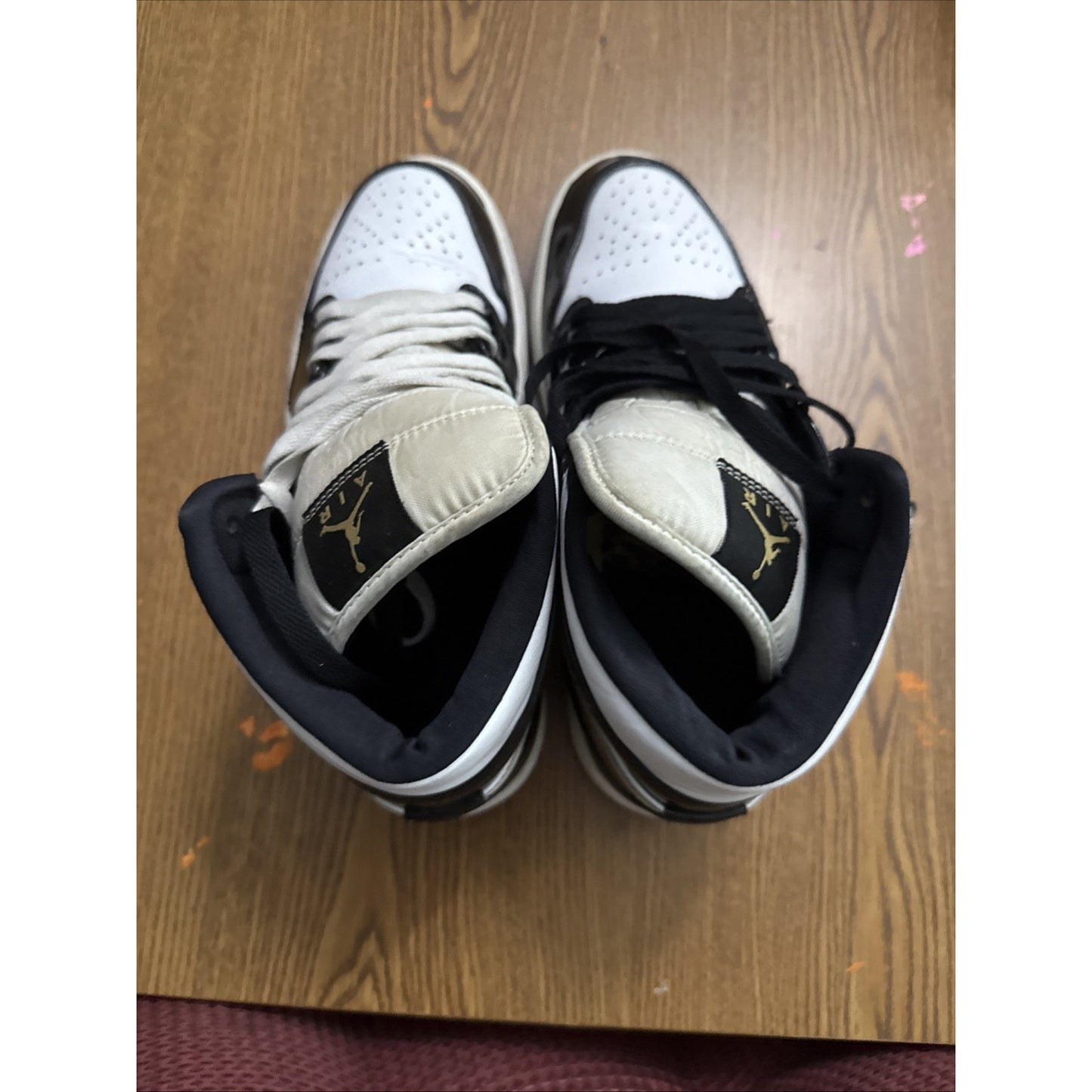 Size 8 - Jordan 1 Mid SE Patent Black Gold NBS161