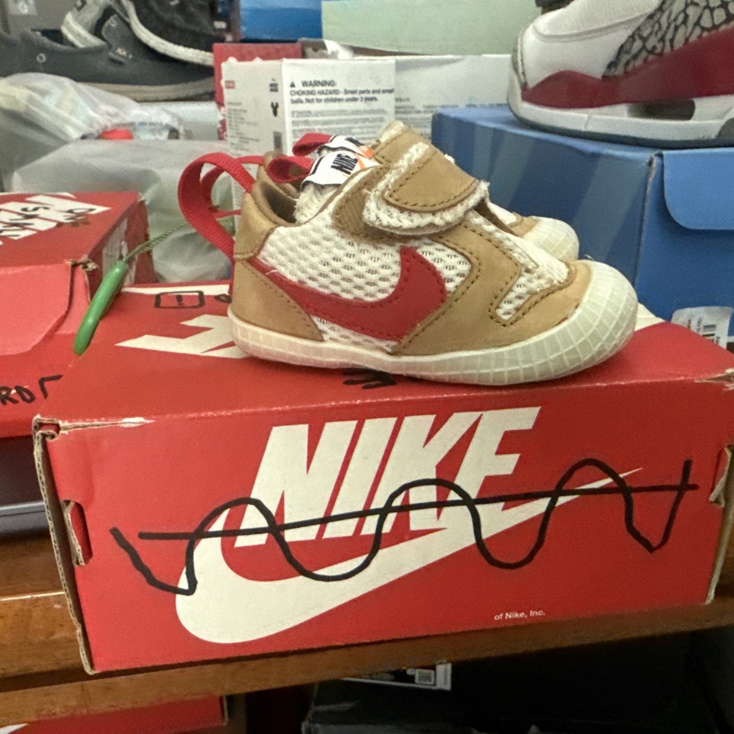 Size 3c Nike Mars Yard Tom Sachs 2019 Baby Shoes Very Rare