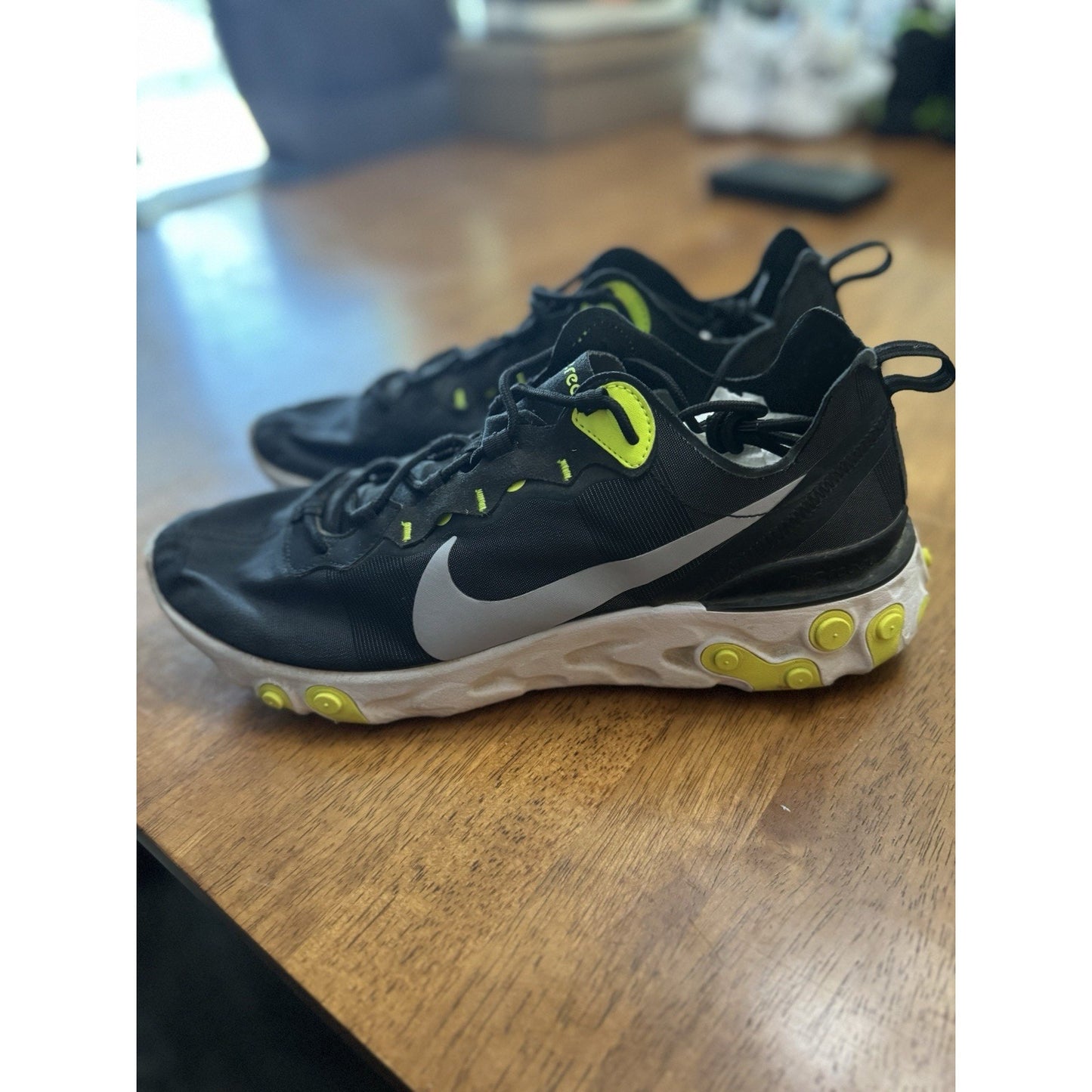 Size 12 - Nike React Element 55 Black Volt NBS197