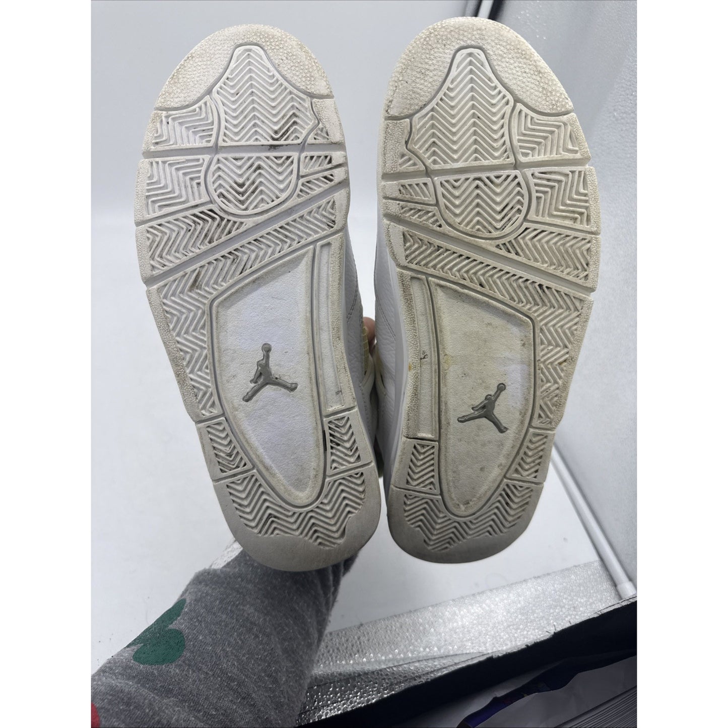 Size 10 - Air Jordan 4 Retro 25th Silver Anniversary