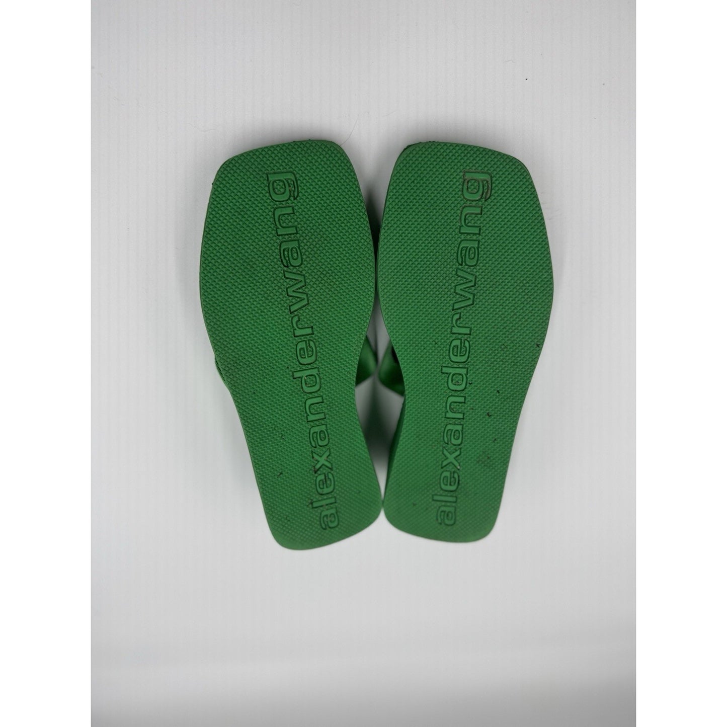 Size 7.5 W EU 37 Alexander Wang Green Wedge Designer Sandal NBS345