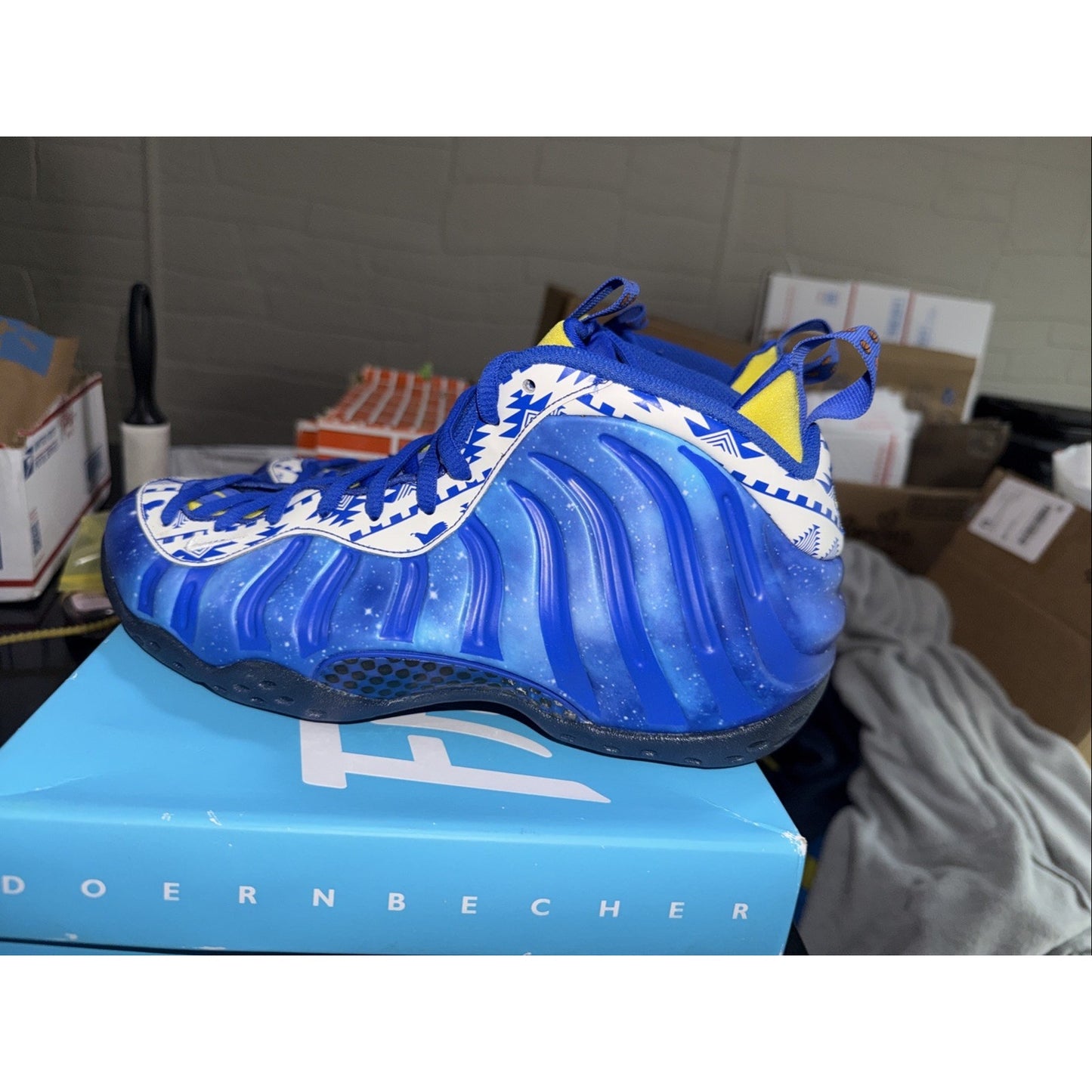 Sz 10 Nike Air Foamposite One Doernbecher 2023 DB Galaxy Royal Penny Max Zoom 1