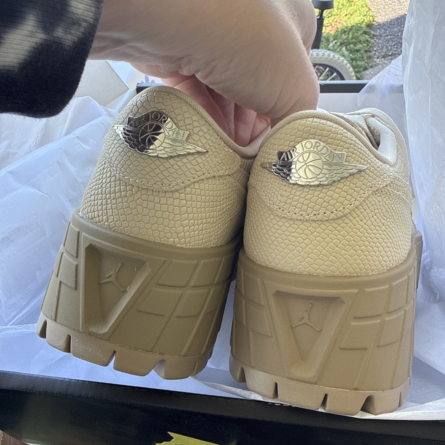 Size 8 - Air Jordan 1 Brooklyn Low Rattan W