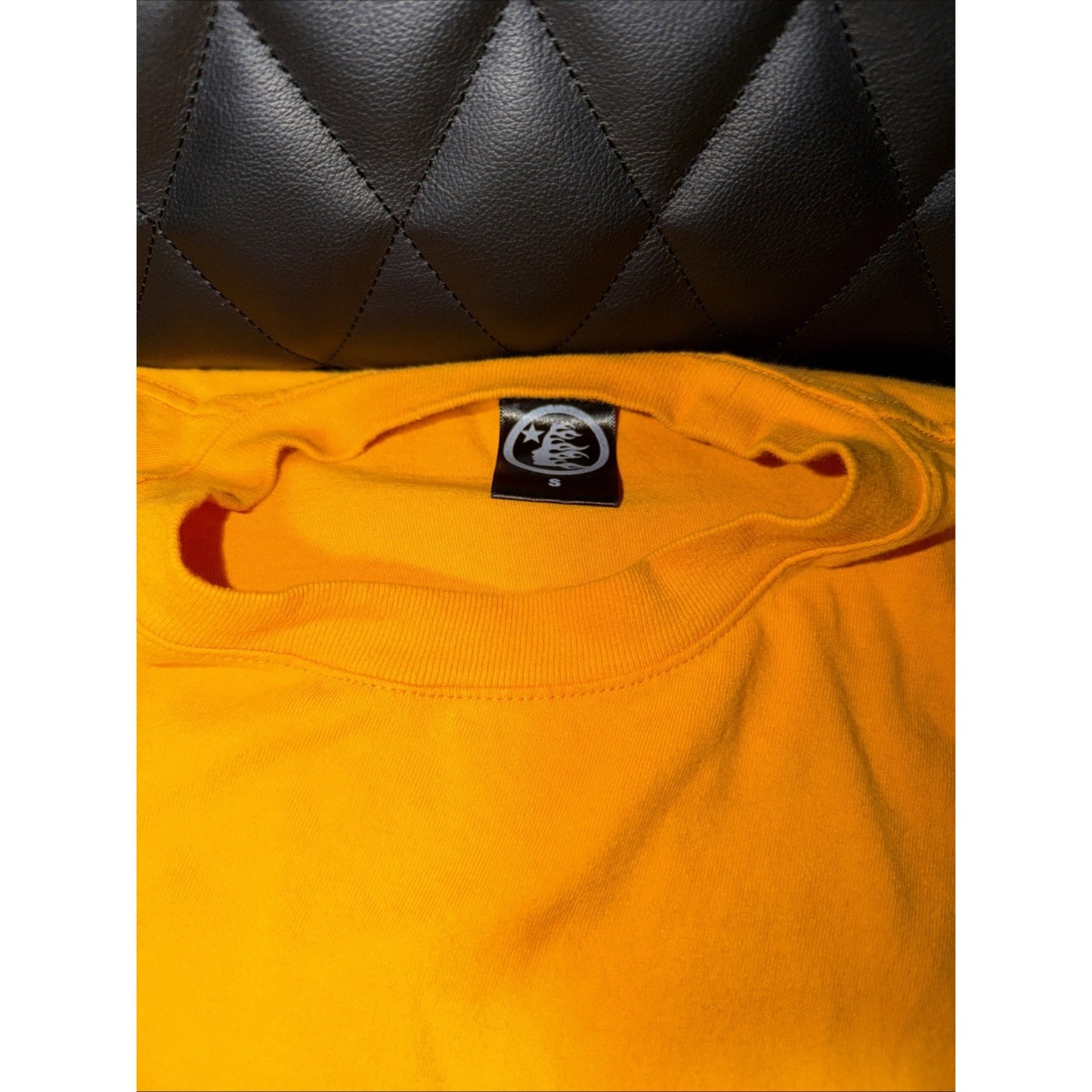 Hellstar Studios Path To Paradise Jesus Tee Golden Yellow Green Print Cross New