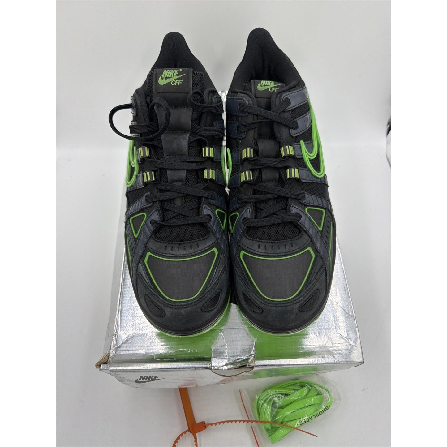 Size 12 - Nike Air Rubber Dunk x Off-White Low Green Strike