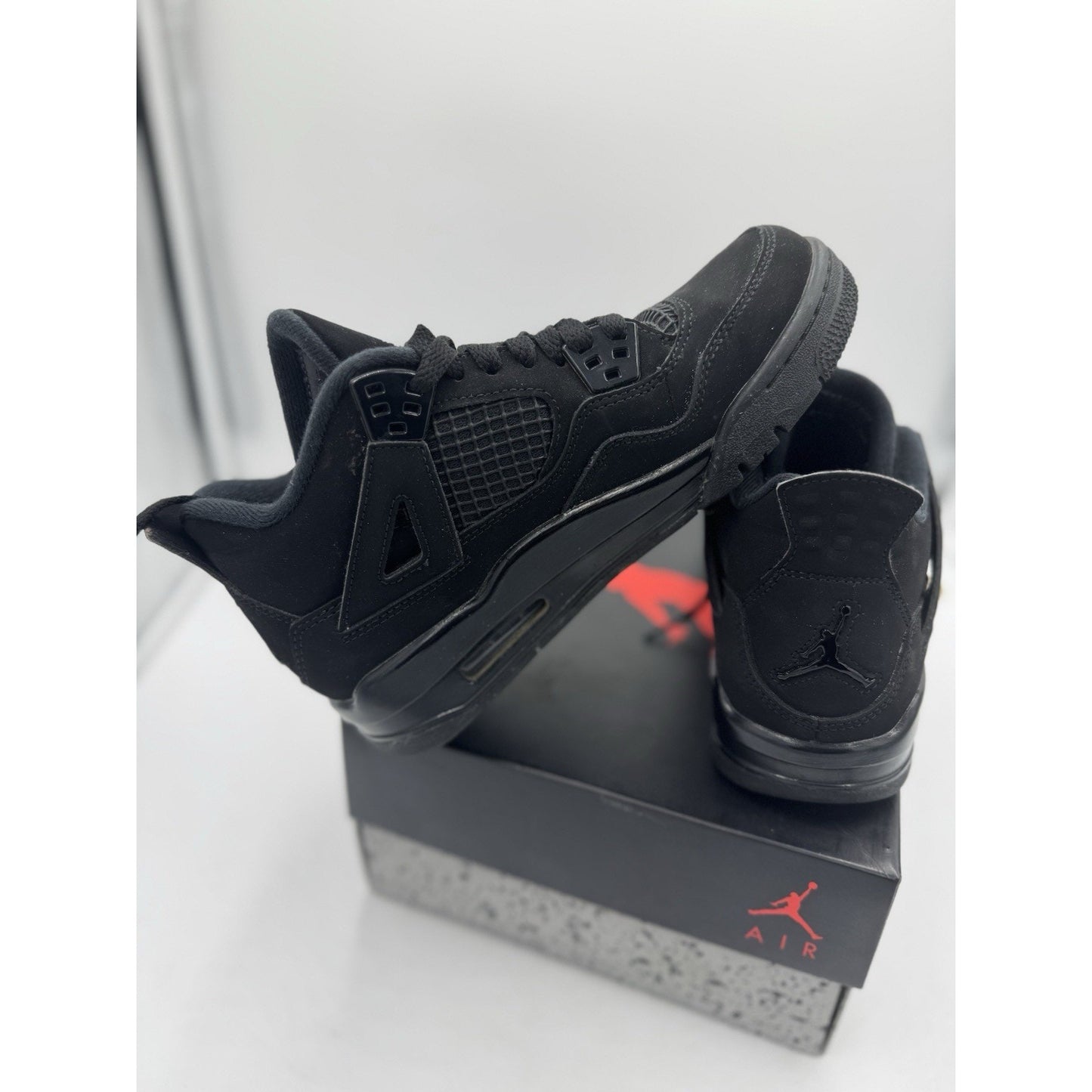 Size 4 (GS) - Jordan 4 Retro 2020 Low Black Cat