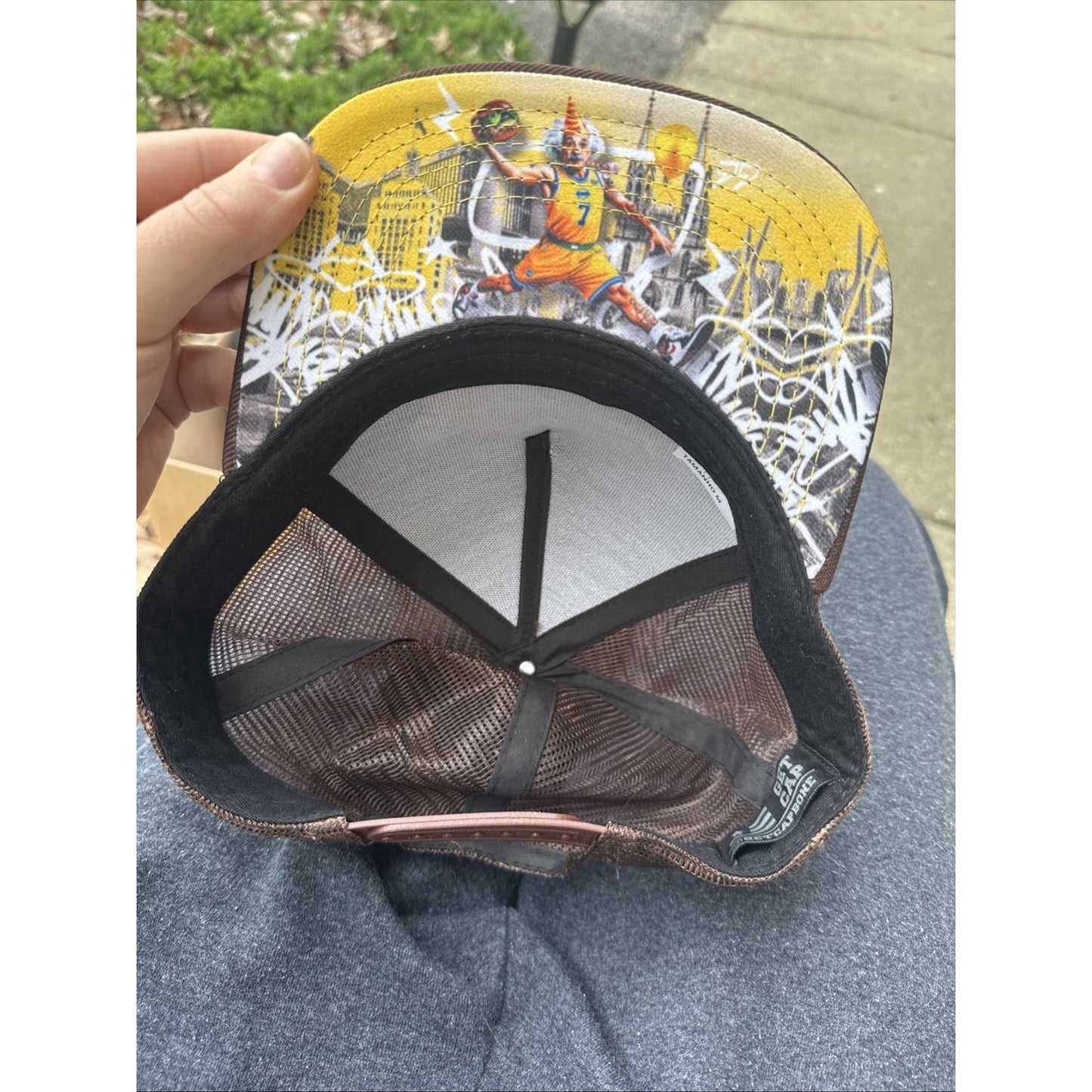 Baseball Cap Brown Embroidery Acrylic Dad Hats for Men & Women 1 Size