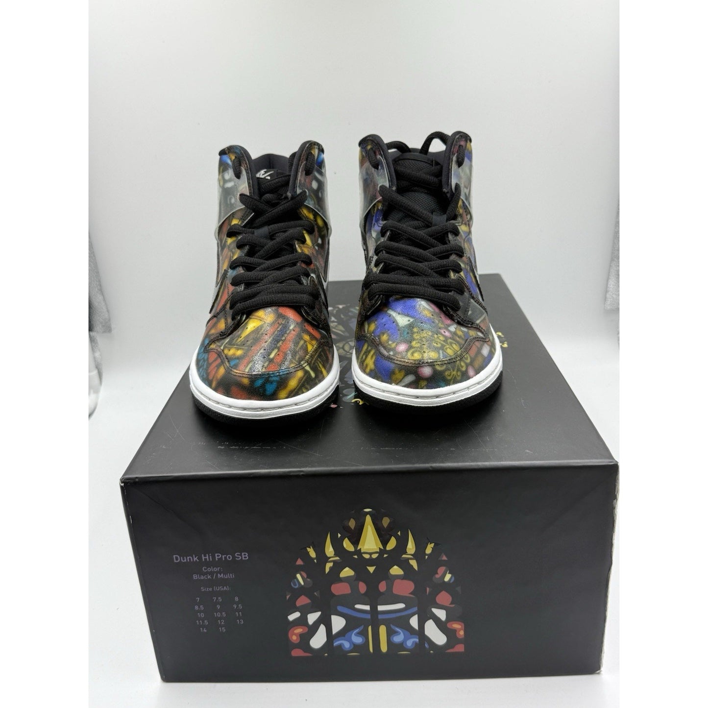 Size 8.5 - Nike Concepts x SB Dunk High Stained Glass With The Special Box
