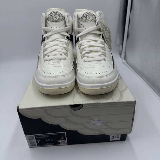 Size 7 - Air Jordan 2 Retro Sail Black W