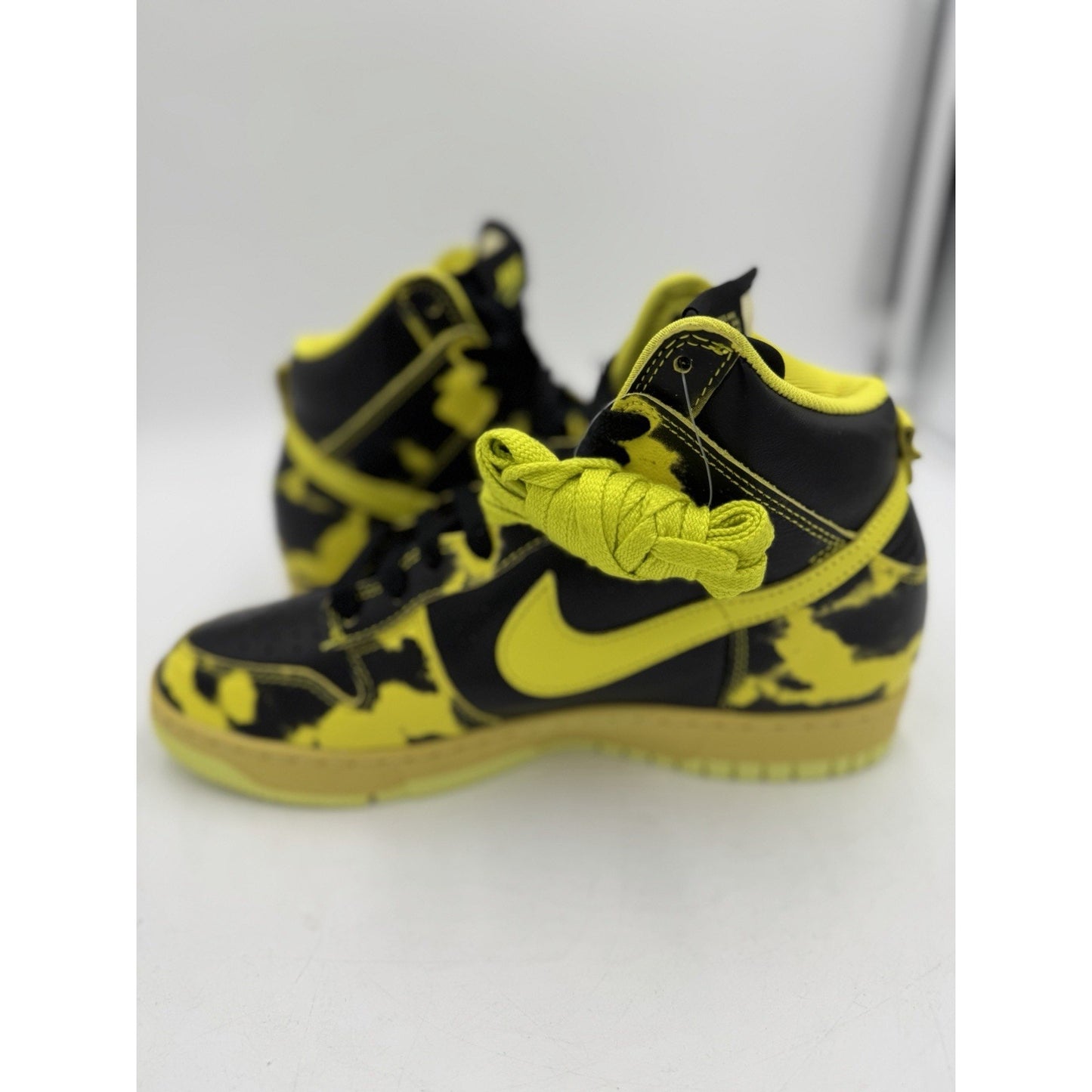 Size 9 - Nike Dunk 1985 High Yellow Acid Wash