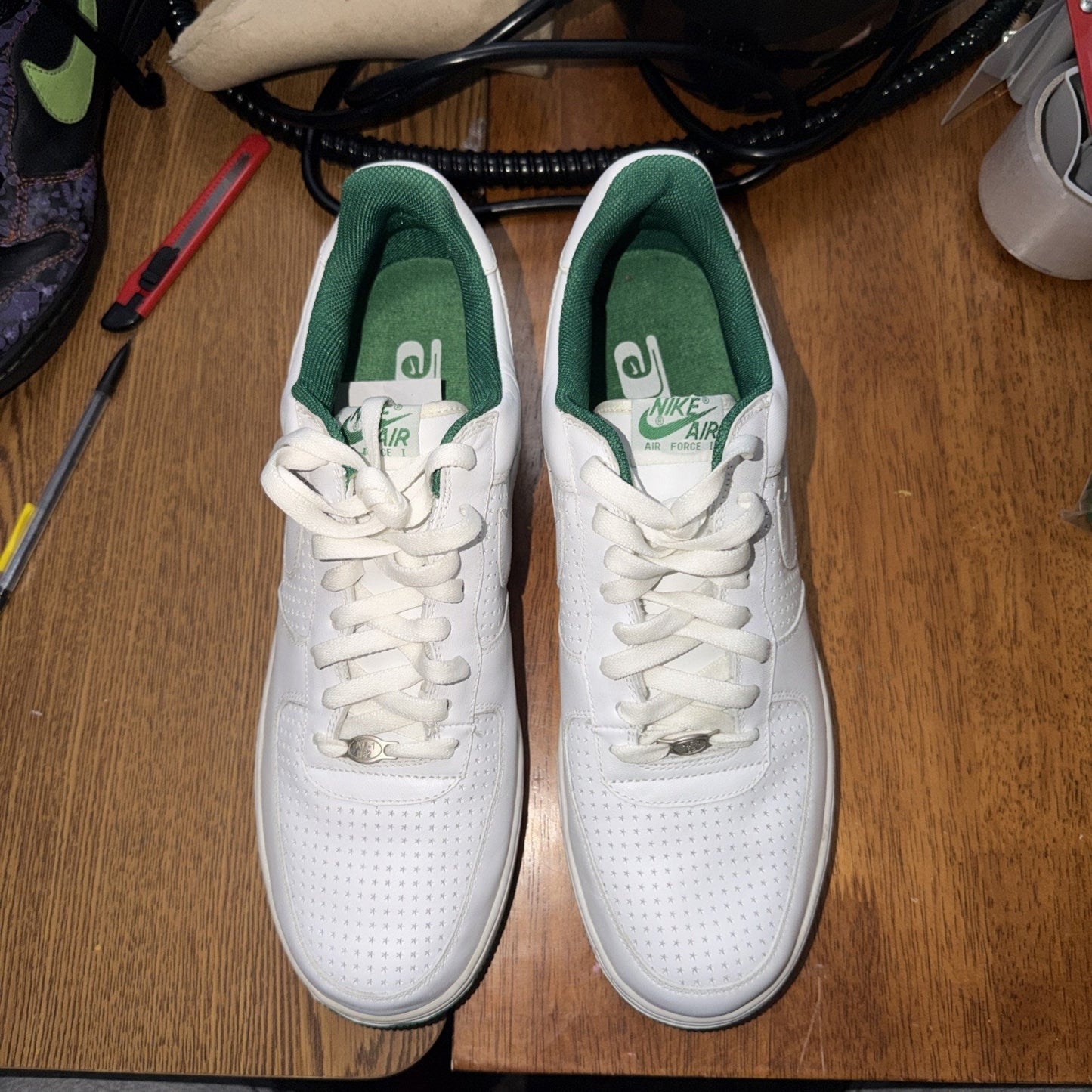 Size 14 - Nike Air Force 1 White Pine Green 2006