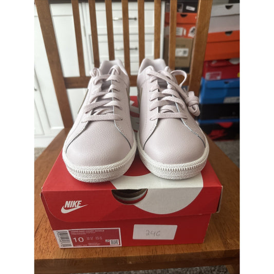 Nike Women's Court Royale Leather Shoes Barely Rose Pink Stone White Size 10 BS139
