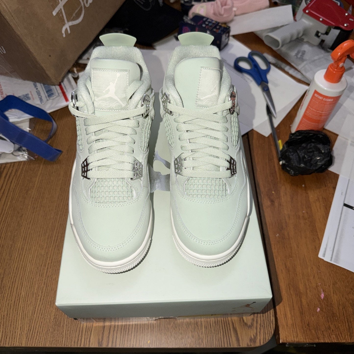 Size 8 - Air Jordan 4 Retro Seafoam W