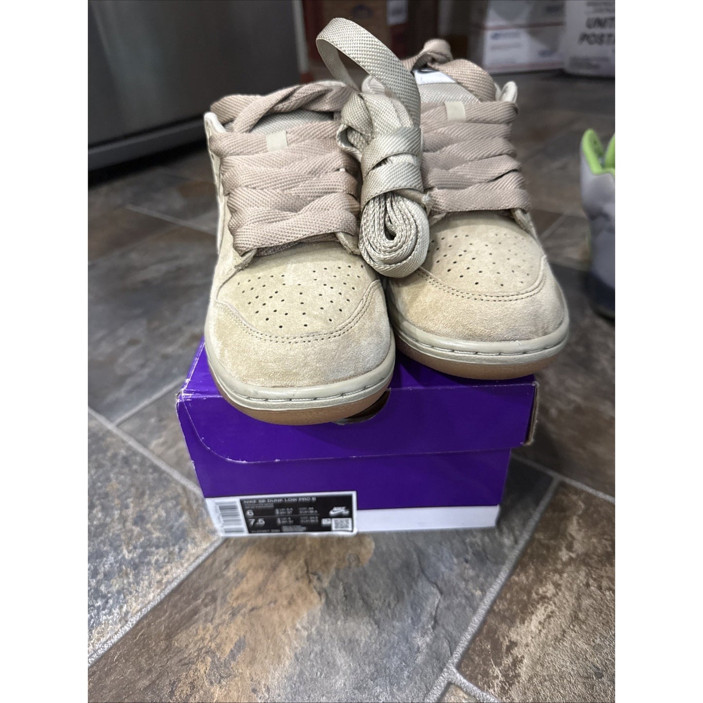 Size 6 - Nike Dunk SB Pro B Low Parachute Beige