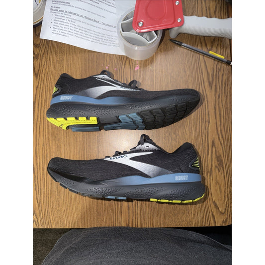 Size 9 Brooks Ghost 16 GSM Sample Black Ebony Blue