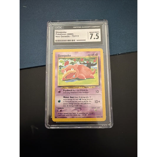 Slowpoke 73/111 - 1st Edition Neo Genesis - CGC 7.5 - Vintage Pokémon Card 2000