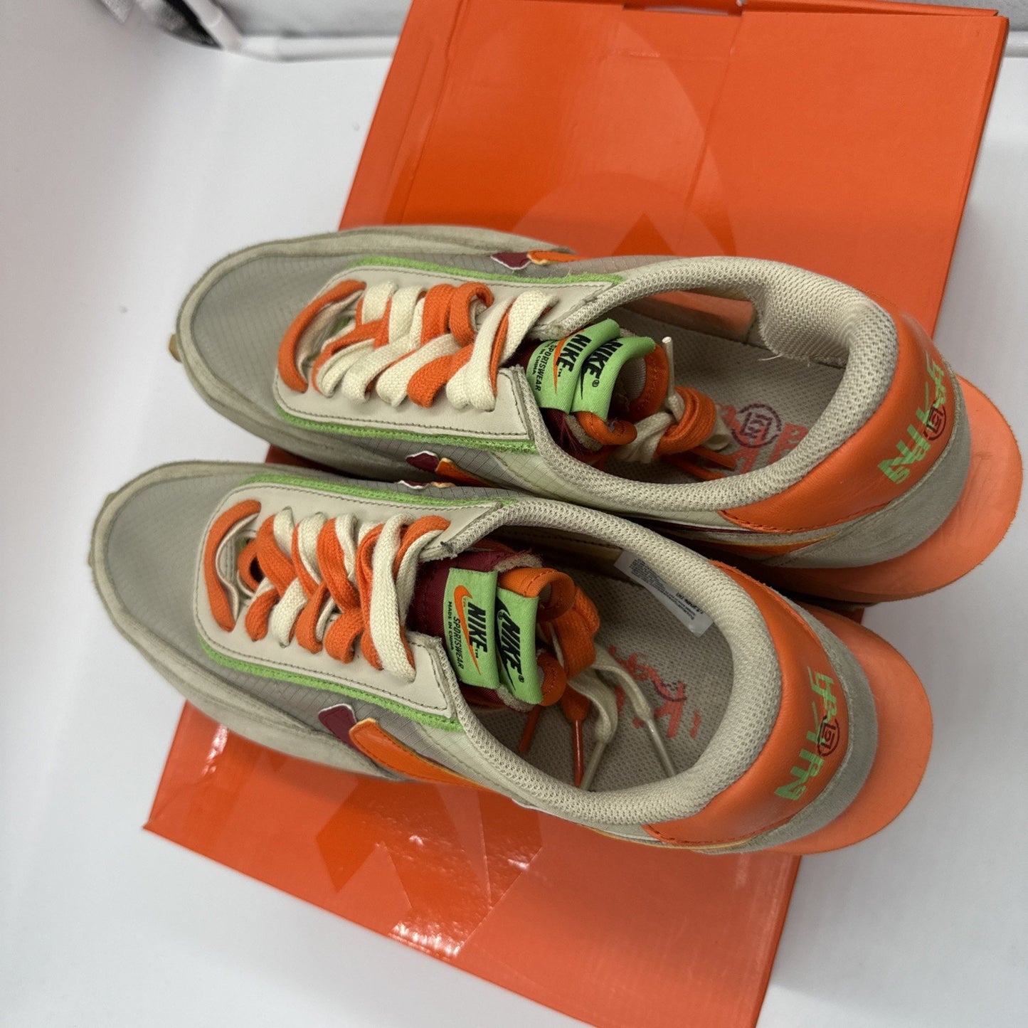 Size 11 - Nike sacai x Clot x LDWaffle Net Orange Blaze