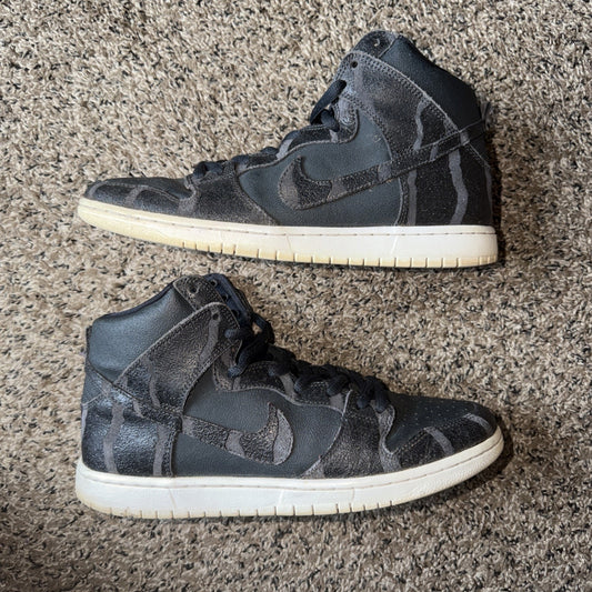 Nike SB Dunk High Pro NBY Griptape Black White Men's 10.5 Sneakers 305050-028