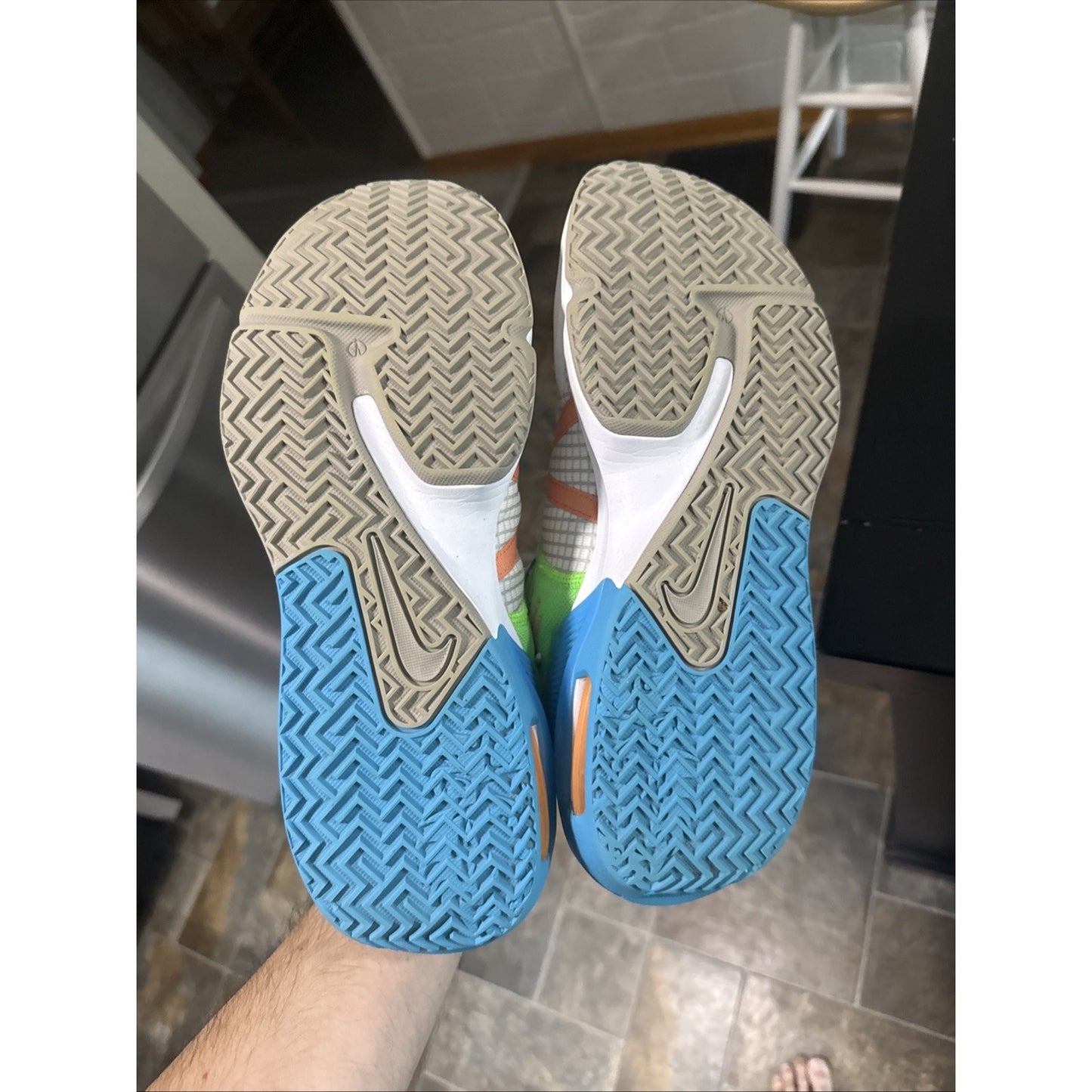 Size 9.5 - Nike LeBron Witness 7 Grey Fog Multi-Color NBS201