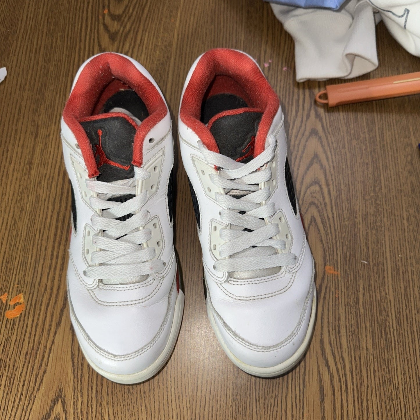 Size 4 (GS) - Jordan 5 Retro 2016 Low Fire Red
