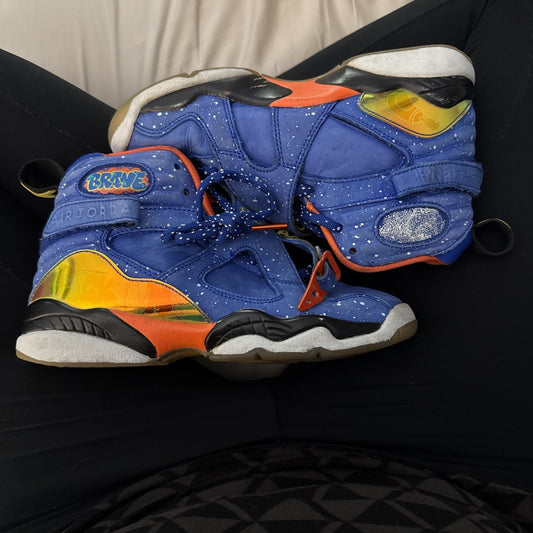 Air Jordan 8 Retro Ds Doernbecher 2014 Size 3.5 YAuthentic Rare Vintage Blue EUC