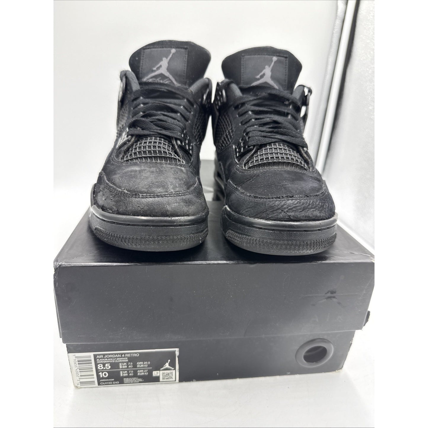 Size 8.5 - Jordan 4 Retro Mid Black Cat