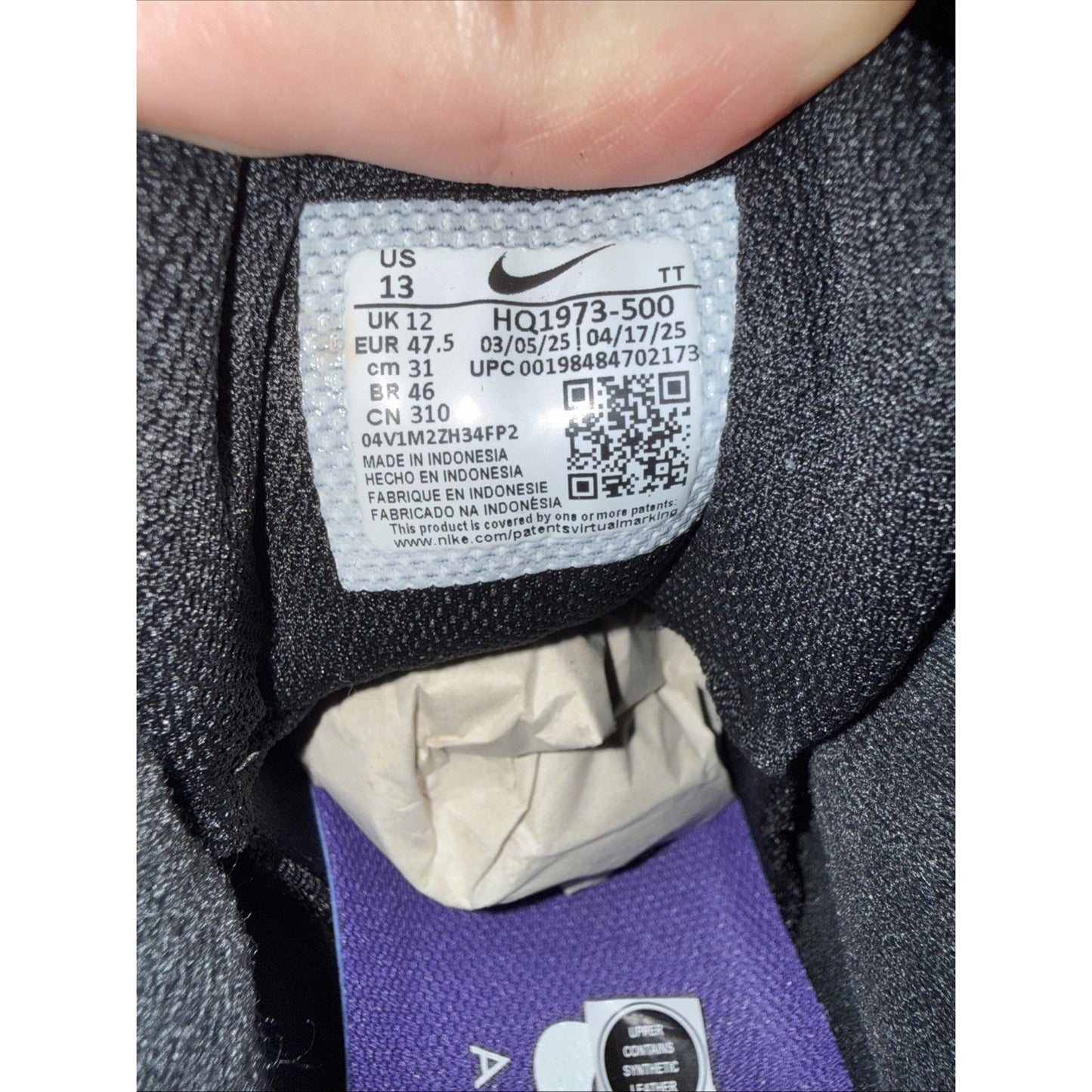 Size 13 - Nike Air Max 95 OG Purple Camo
