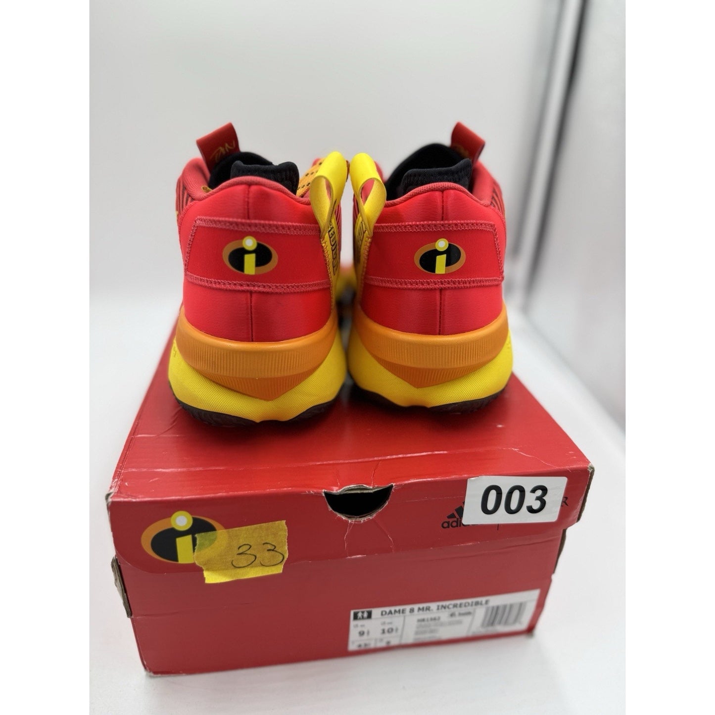 Size 9.5 - adidas Pixar x Dame 8 Mr. Incredible