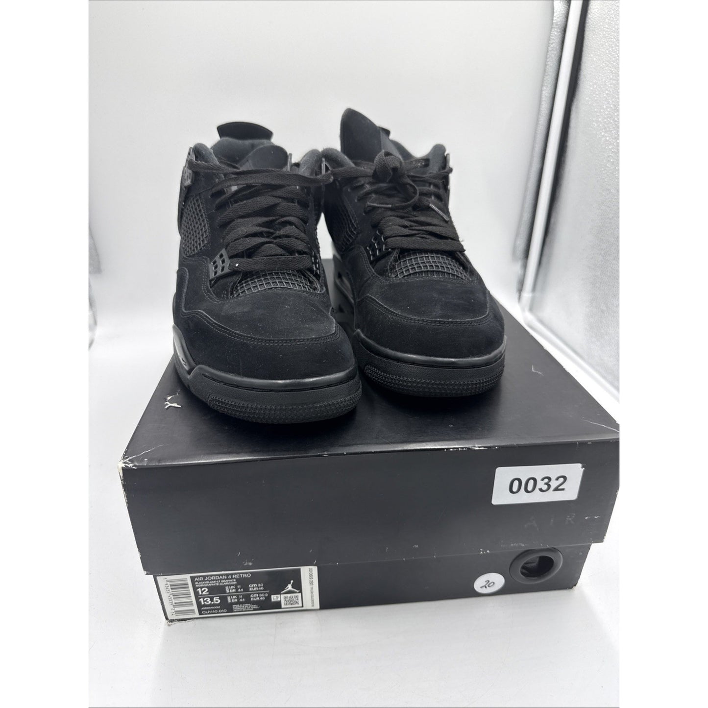 Size 12 - Jordan 4 Retro Mid Black Cat