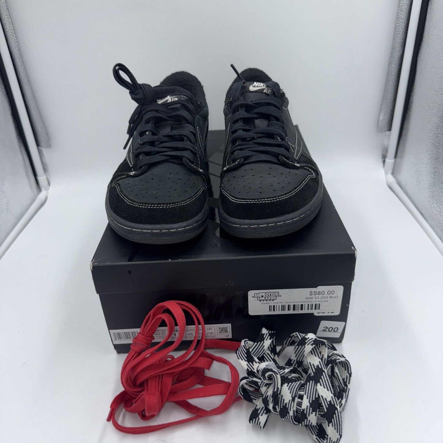 Size 11 - Jordan 1 Retro Low OG SP x Travis Scott Black Phantom