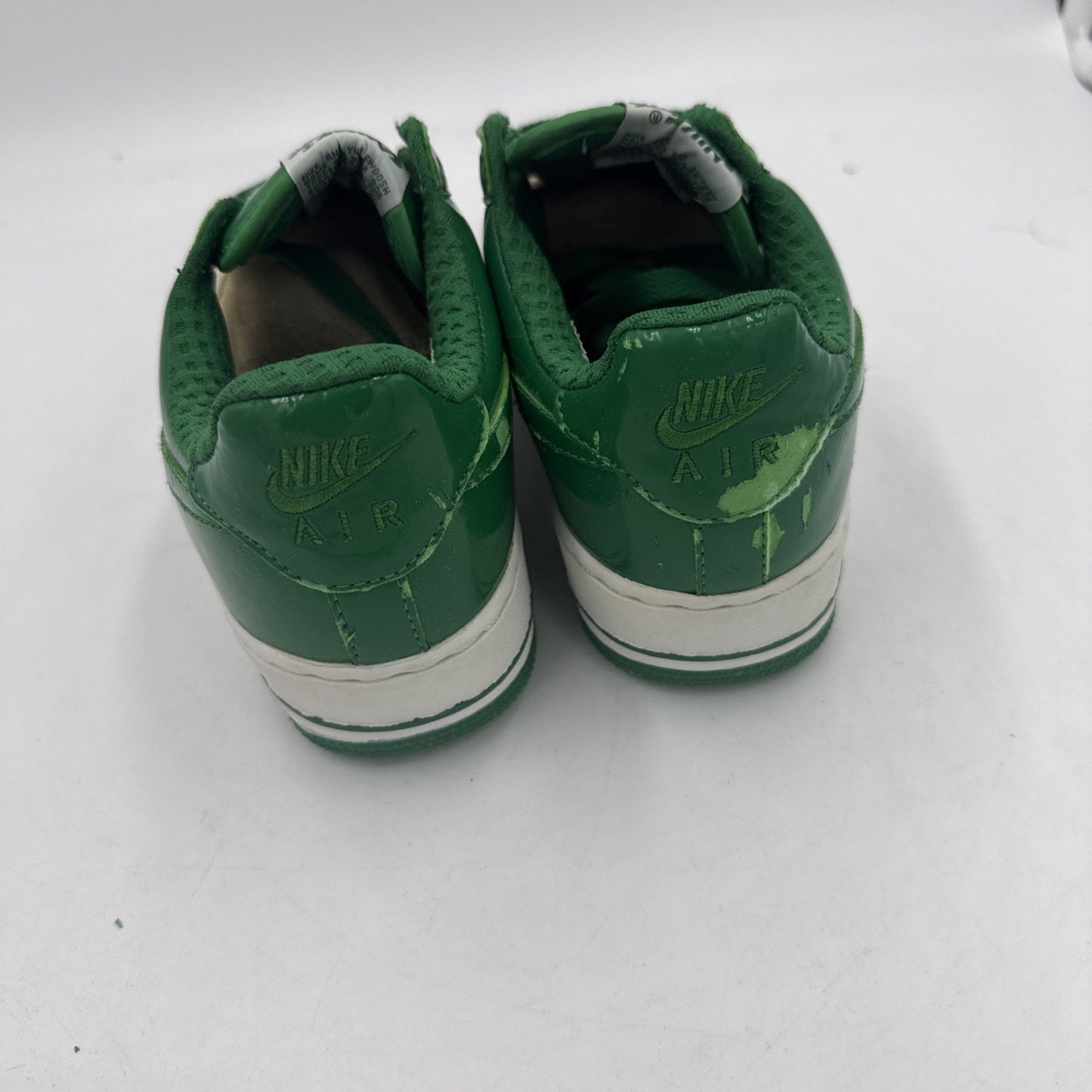 Size 6 Nike Air Force 1 Green And Clear 30635-131 2006 Rare Shoe
