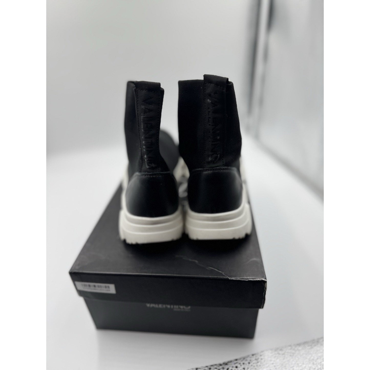 size 8.5 valentino sock sneaker Melissa Black BS617