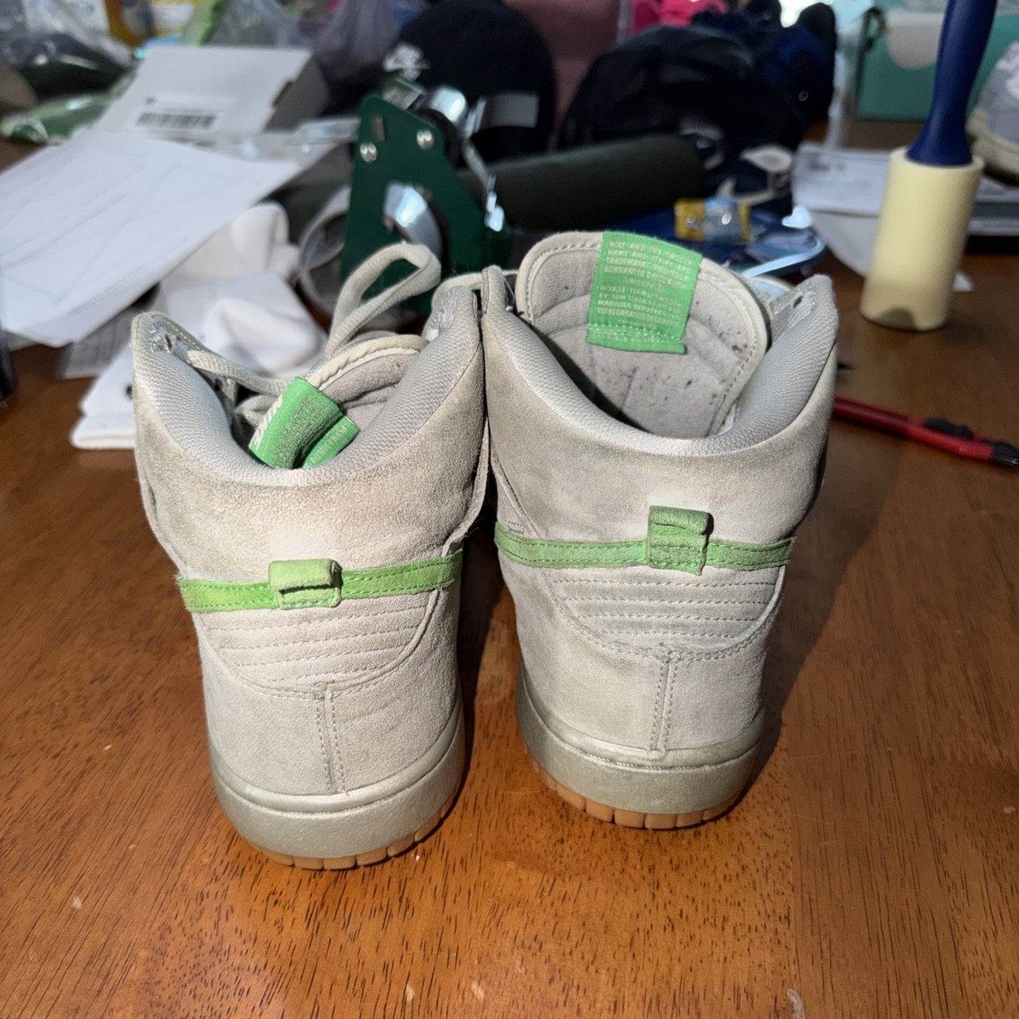 Size 9 - Nike SB Dunk High Silver Box